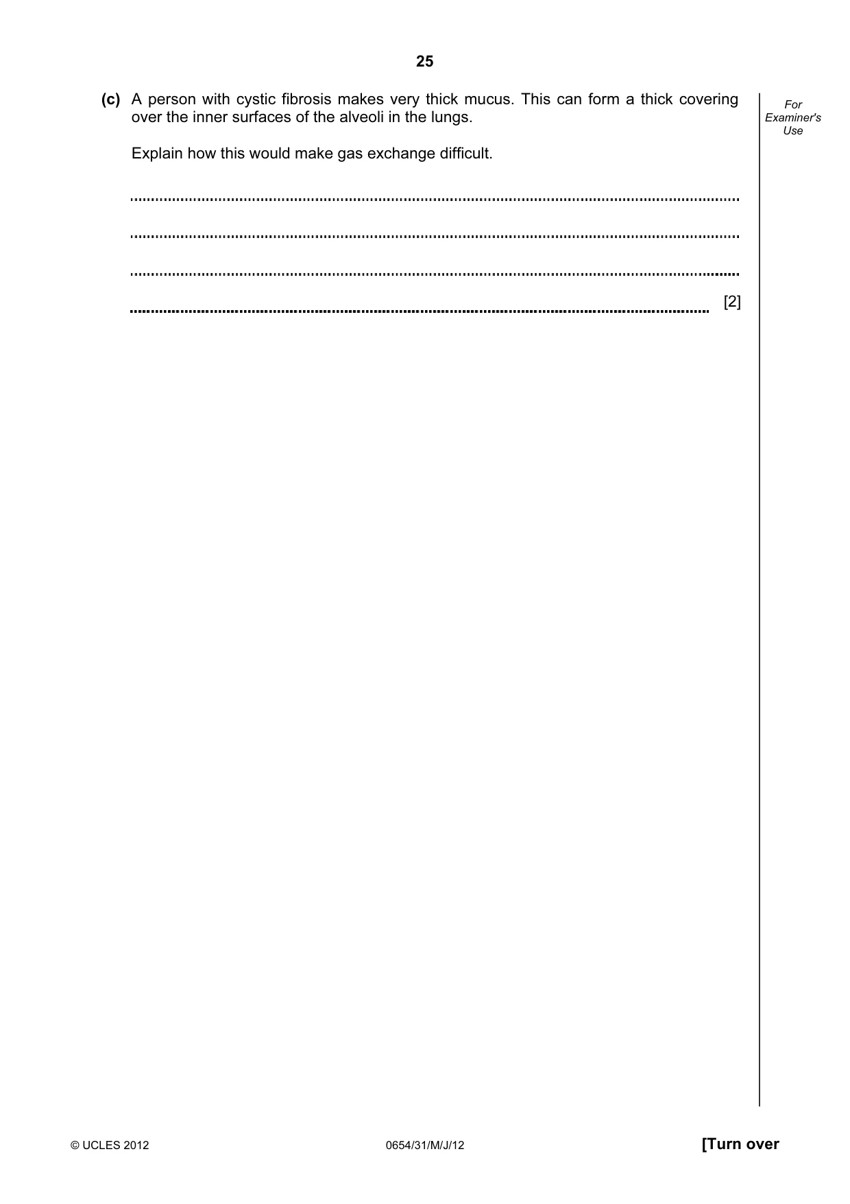 Cambridge IGCSE Sciences - Co-ordinated (Double) 0654 2012 May/June Paper 3 · Variant 1 question paper, page 25 of 28
