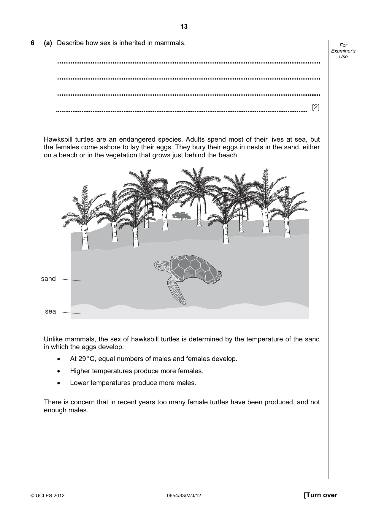 Cambridge IGCSE Sciences - Co-ordinated (Double) 0654 2012 May/June Paper 3 · Variant 3 question paper, page 13 of 28