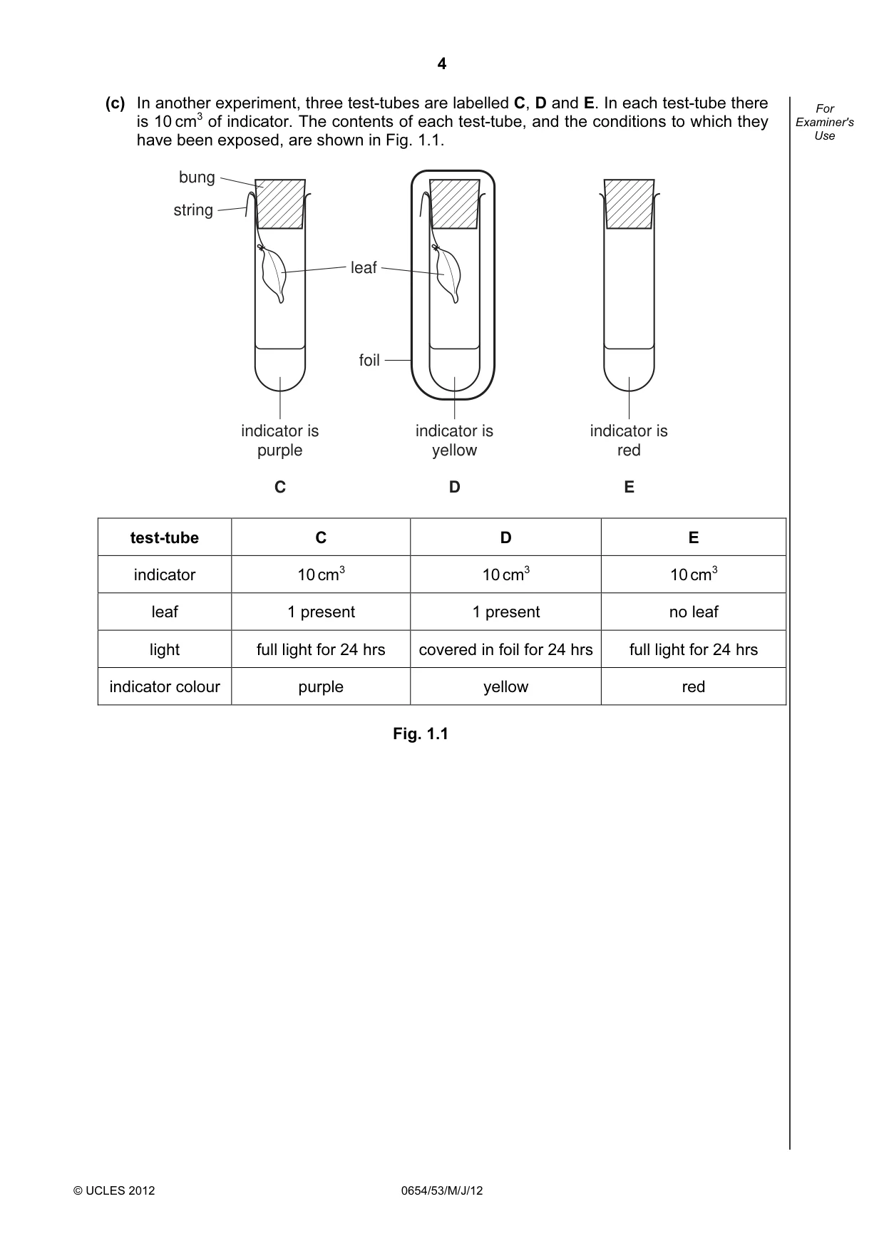Cambridge IGCSE Sciences - Co-ordinated (Double) 0654 2012 May/June Paper 5 · Variant 3 question paper, page 4 of 16