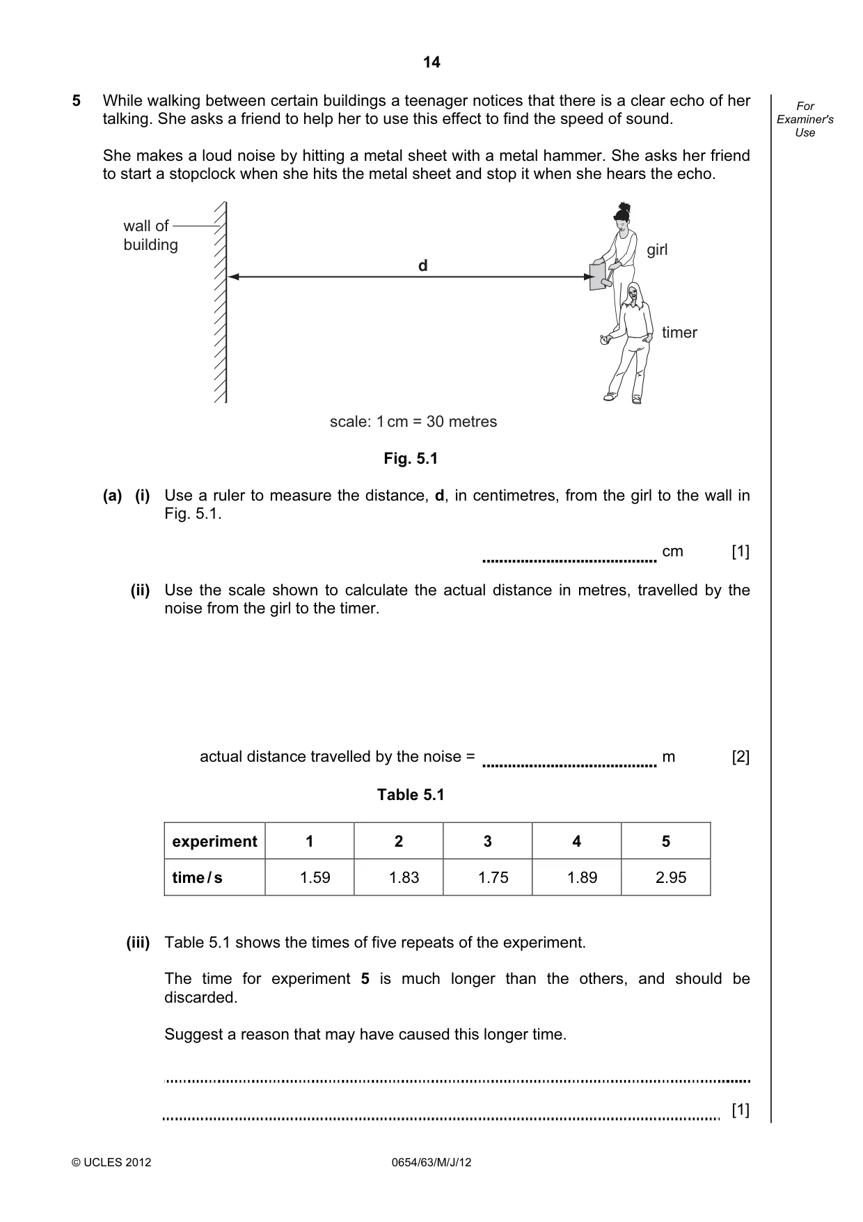 Cambridge IGCSE Sciences - Co-ordinated (Double) 0654 2012 May/June Paper 6 · Variant 3 question paper, page 14 of 20