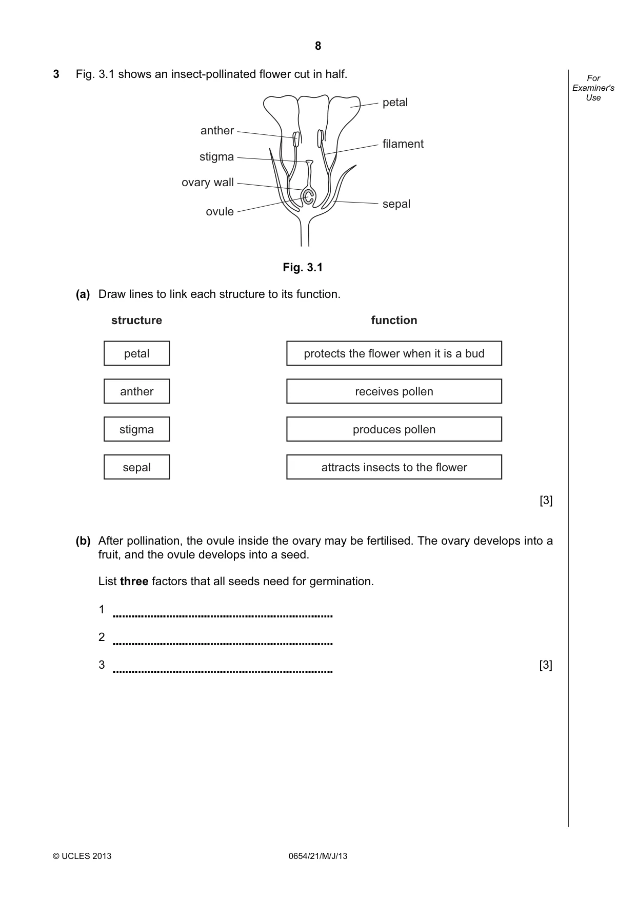 Cambridge IGCSE Sciences - Co-ordinated (Double) 0654 2013 May/June Paper 2 · Variant 1 question paper, page 8 of 32