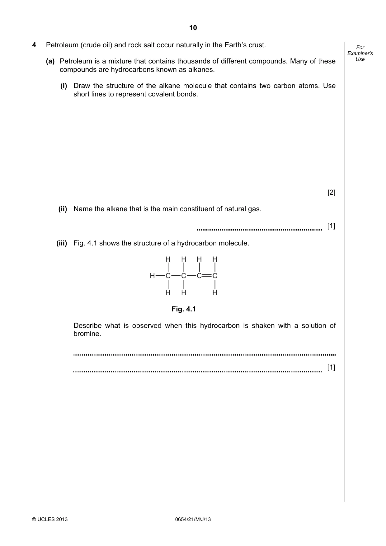 Cambridge IGCSE Sciences - Co-ordinated (Double) 0654 2013 May/June Paper 2 · Variant 1 question paper, page 10 of 32