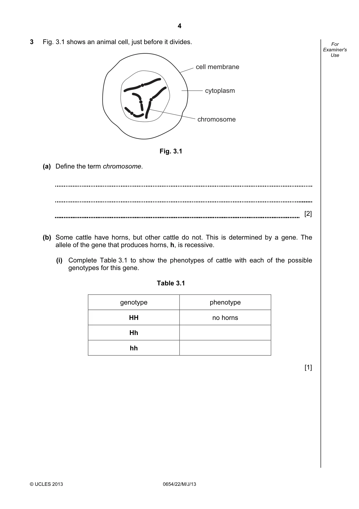 Cambridge IGCSE Sciences - Co-ordinated (Double) 0654 2013 May/June Paper 2 · Variant 2 question paper, page 4 of 28
