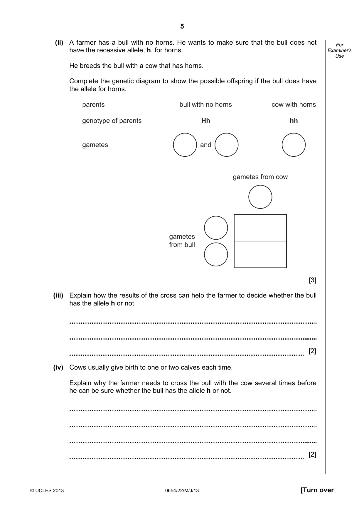 Cambridge IGCSE Sciences - Co-ordinated (Double) 0654 2013 May/June Paper 2 · Variant 2 question paper, page 5 of 28