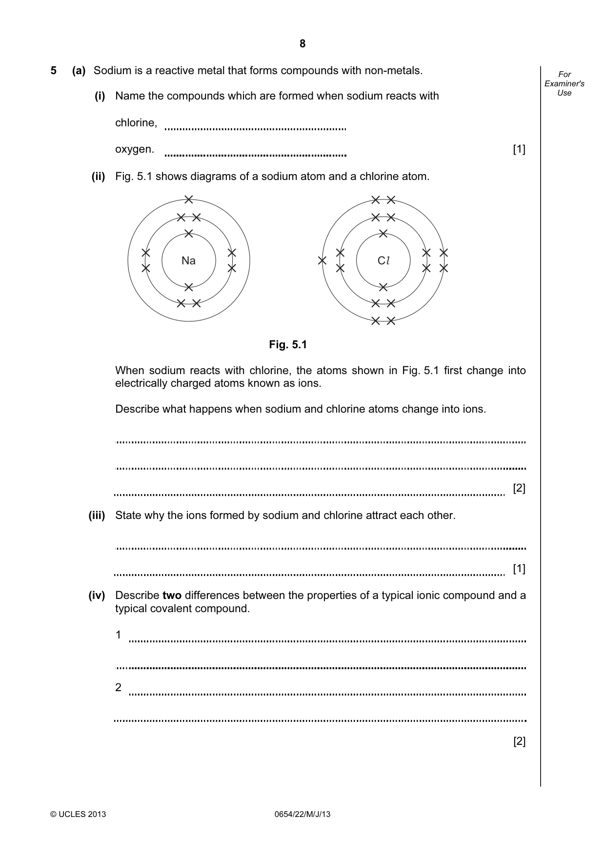 Cambridge IGCSE Sciences - Co-ordinated (Double) 0654 2013 May/June Paper 2 · Variant 2 question paper, page 8 of 28