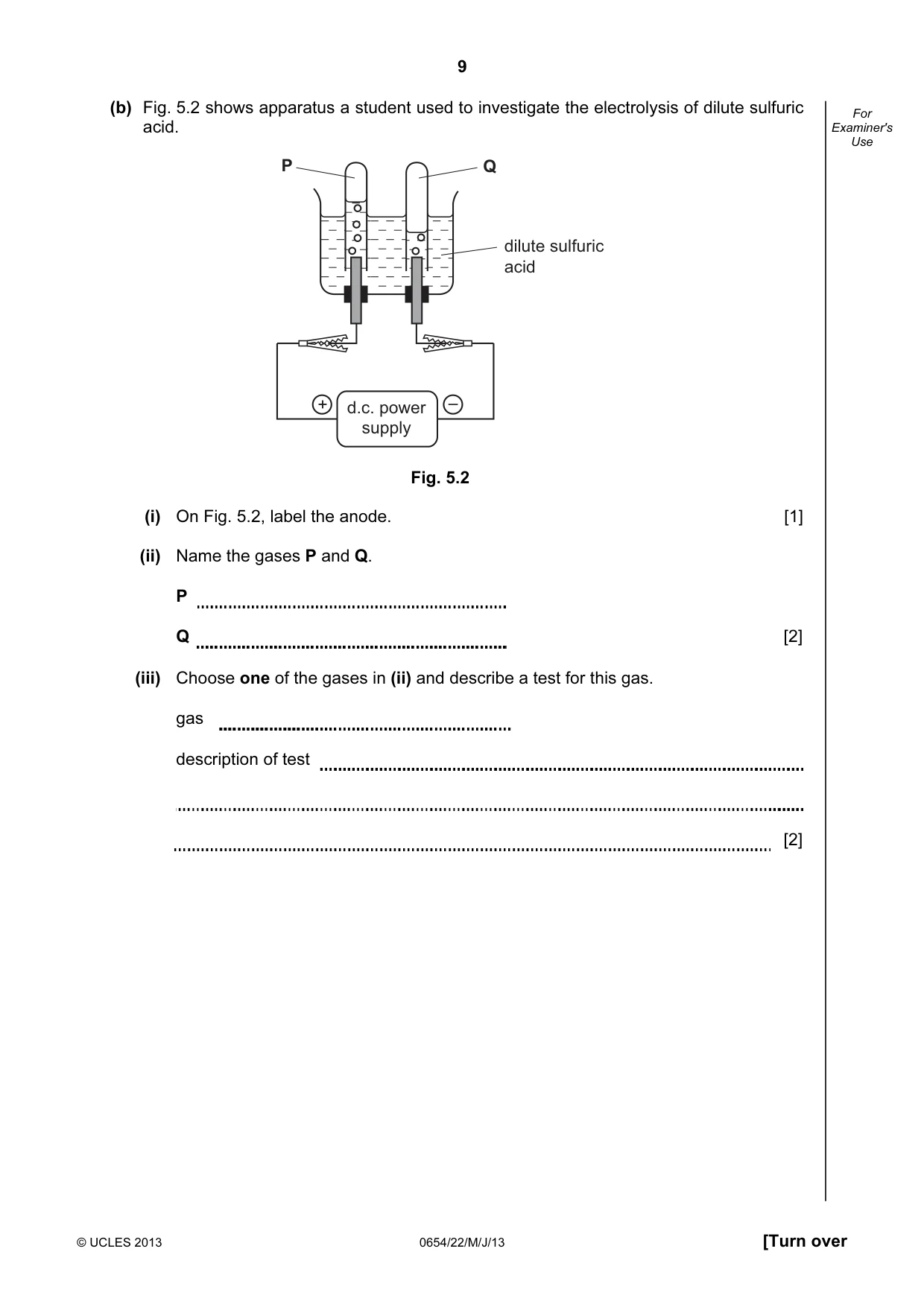 Cambridge IGCSE Sciences - Co-ordinated (Double) 0654 2013 May/June Paper 2 · Variant 2 question paper, page 9 of 28