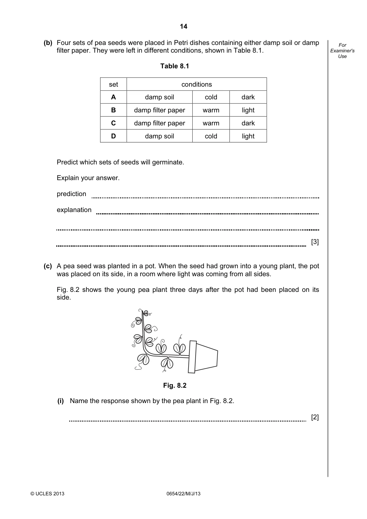 Cambridge IGCSE Sciences - Co-ordinated (Double) 0654 2013 May/June Paper 2 · Variant 2 question paper, page 14 of 28