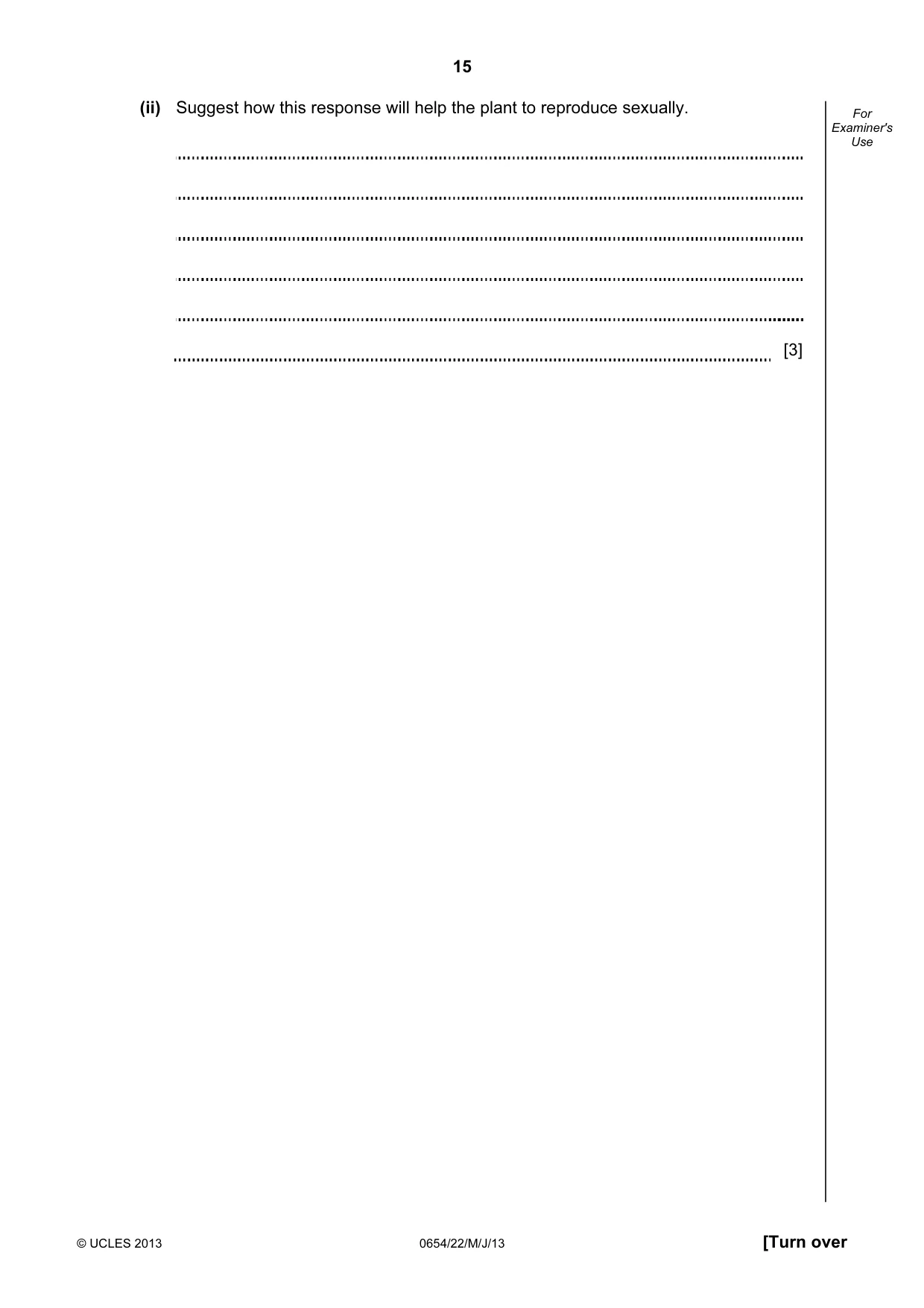 Cambridge IGCSE Sciences - Co-ordinated (Double) 0654 2013 May/June Paper 2 · Variant 2 question paper, page 15 of 28