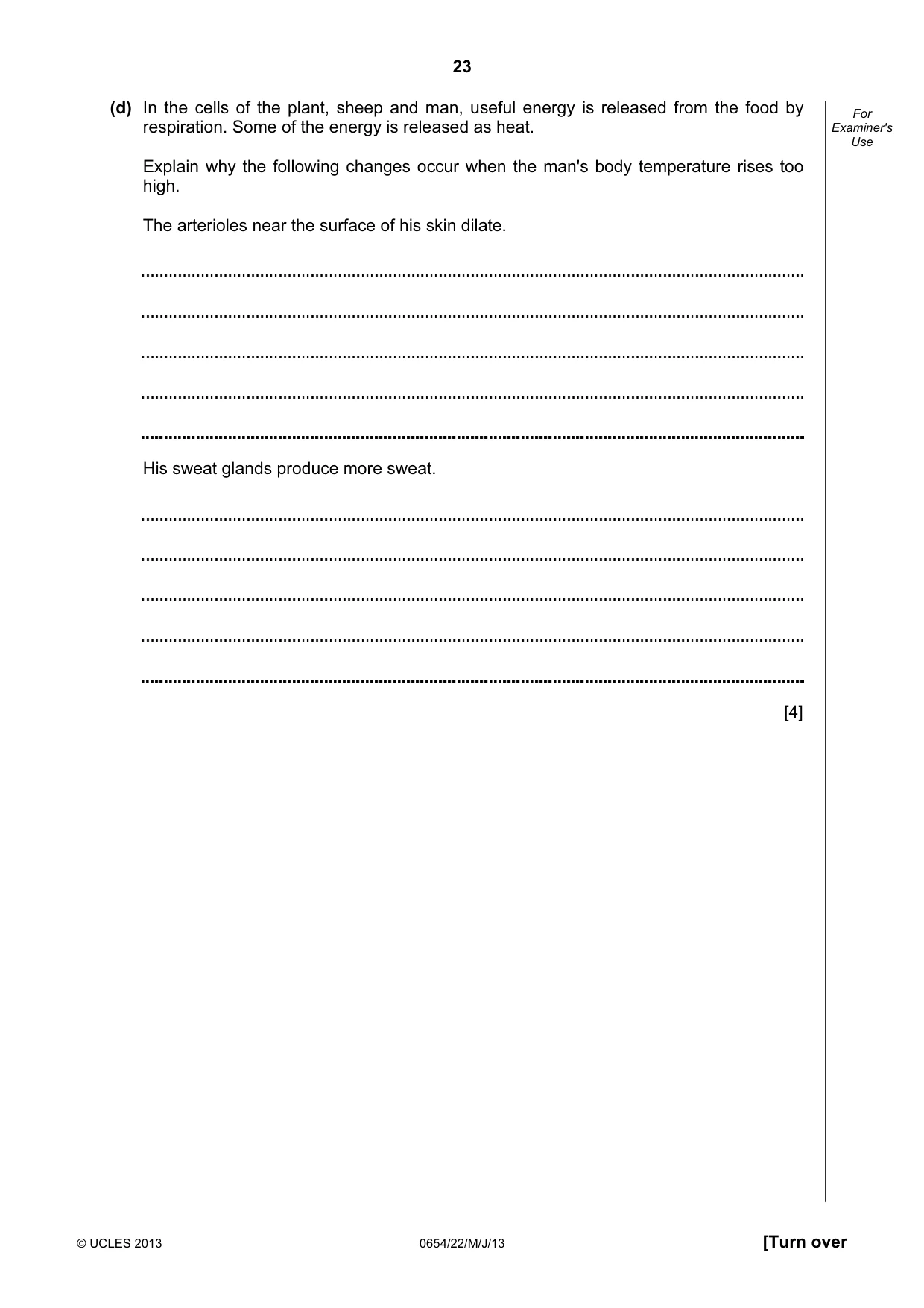 Cambridge IGCSE Sciences - Co-ordinated (Double) 0654 2013 May/June Paper 2 · Variant 2 question paper, page 23 of 28