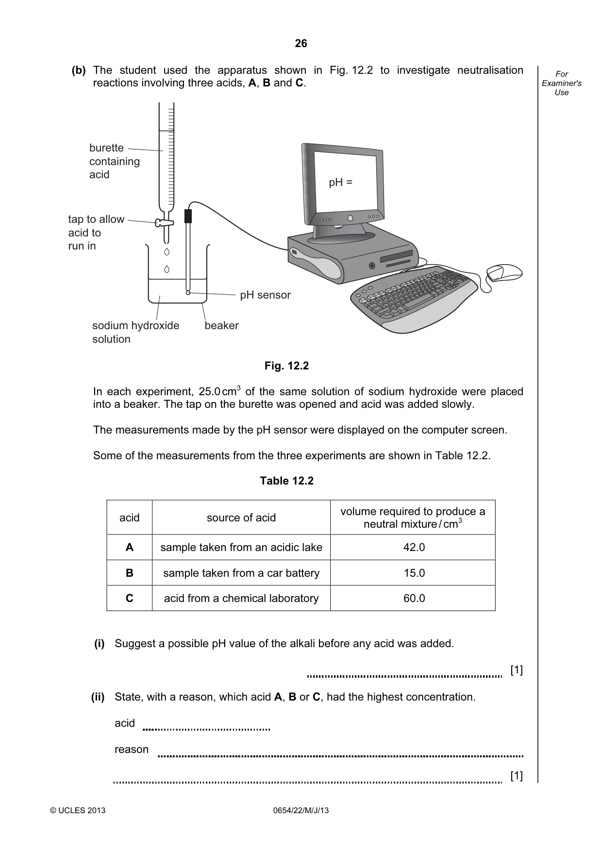 Cambridge IGCSE Sciences - Co-ordinated (Double) 0654 2013 May/June Paper 2 · Variant 2 question paper, page 26 of 28