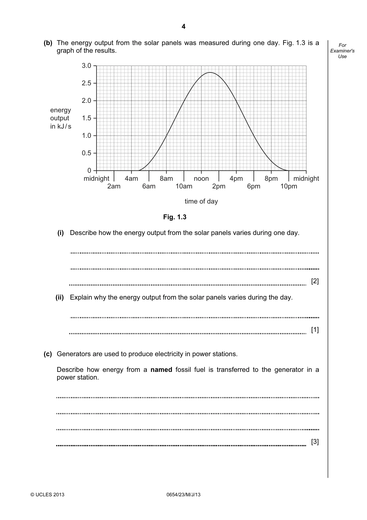 Cambridge IGCSE Sciences - Co-ordinated (Double) 0654 2013 May/June Paper 2 · Variant 3 question paper, page 4 of 28