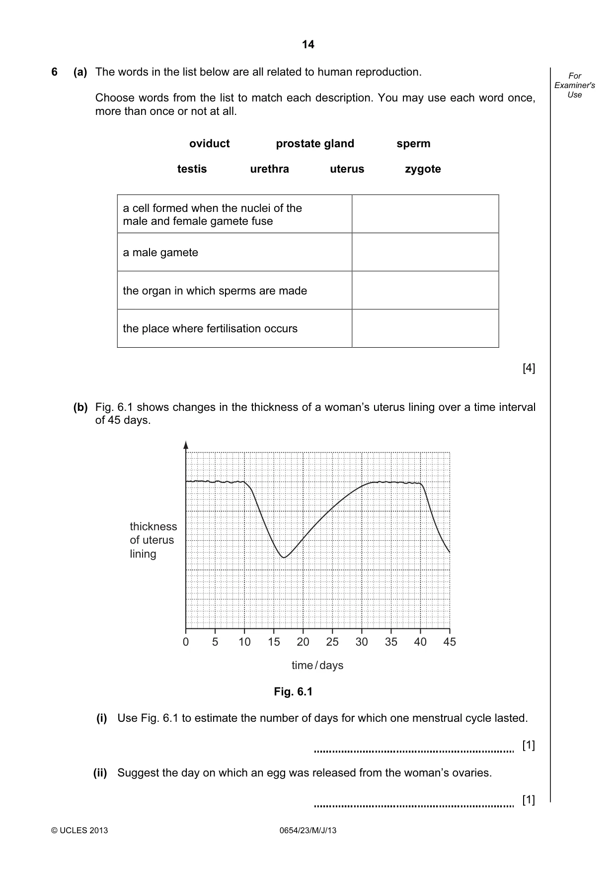 Cambridge IGCSE Sciences - Co-ordinated (Double) 0654 2013 May/June Paper 2 · Variant 3 question paper, page 14 of 28