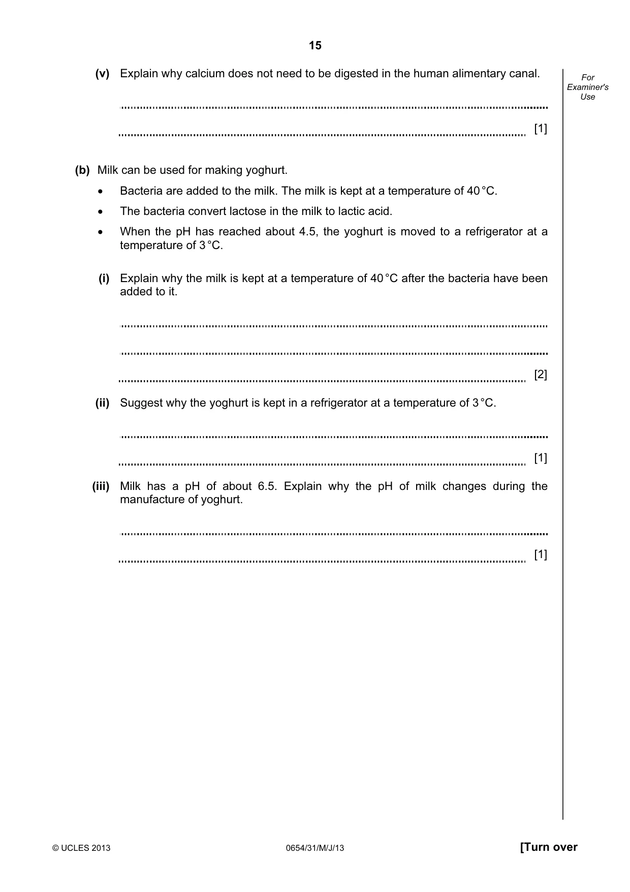 Cambridge IGCSE Sciences - Co-ordinated (Double) 0654 2013 May/June Paper 3 · Variant 1 question paper, page 15 of 36