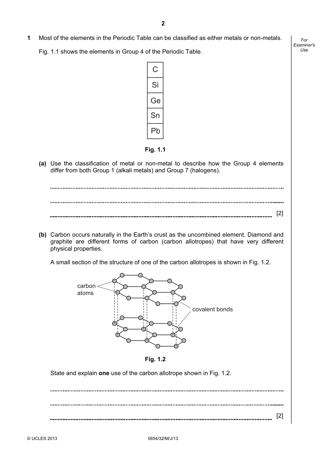 Cambridge IGCSE Sciences - Co-ordinated (Double) 0654 2013 May/June Paper 3 · Variant 2 question paper, page 2 of 32