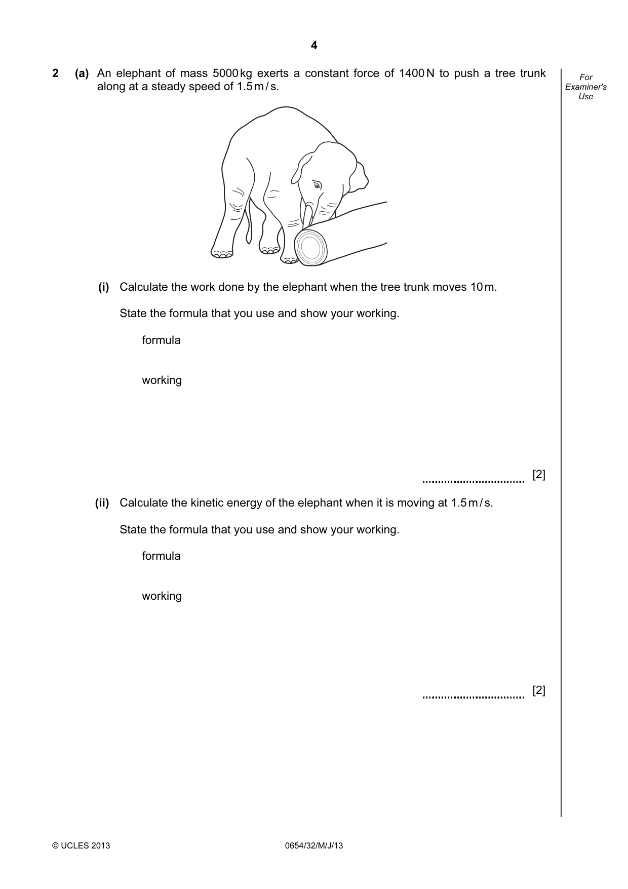 Cambridge IGCSE Sciences - Co-ordinated (Double) 0654 2013 May/June Paper 3 · Variant 2 question paper, page 4 of 32