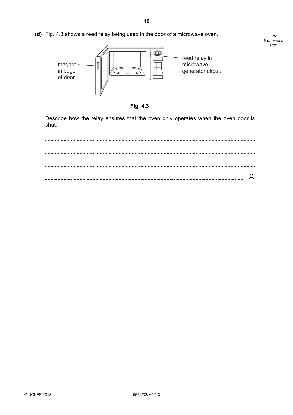 Cambridge IGCSE Sciences - Co-ordinated (Double) 0654 2013 May/June Paper 3 · Variant 2 question paper, page 10 of 32