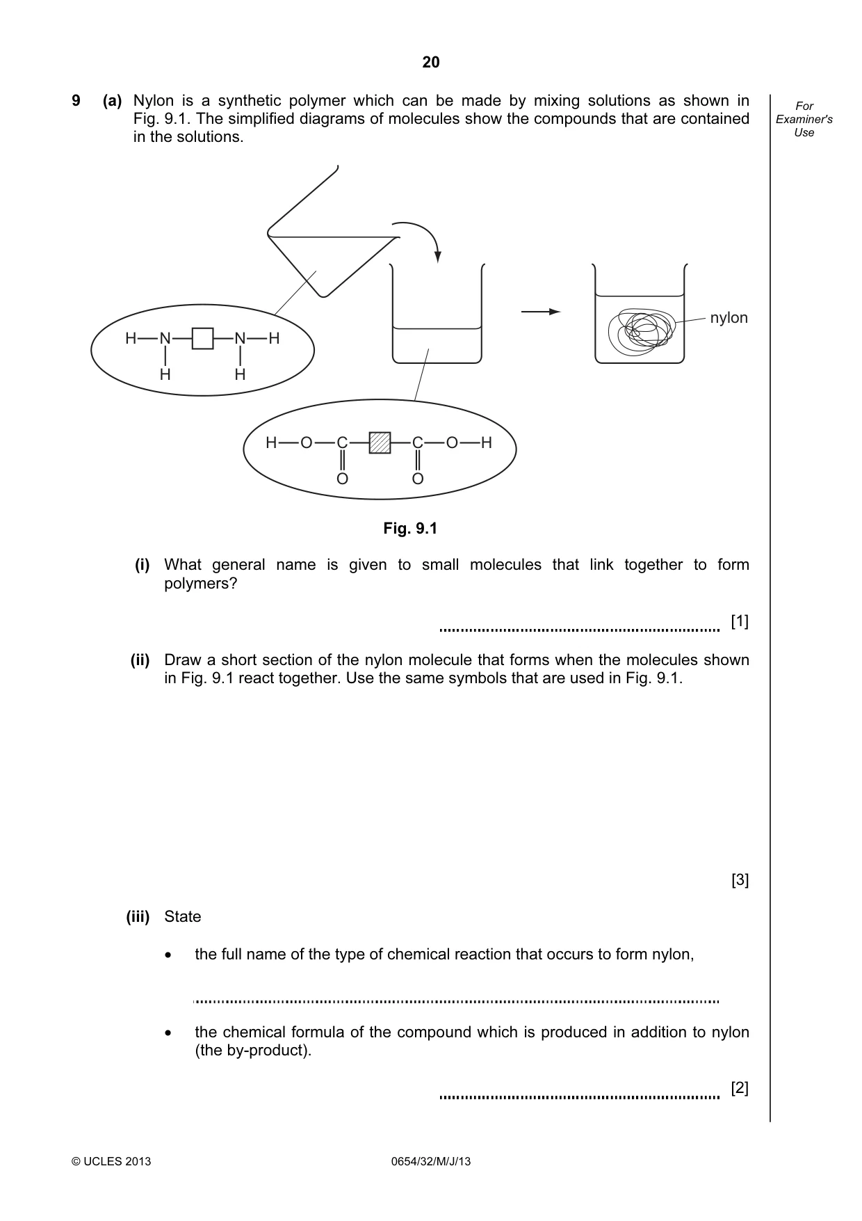 Cambridge IGCSE Sciences - Co-ordinated (Double) 0654 2013 May/June Paper 3 · Variant 2 question paper, page 20 of 32