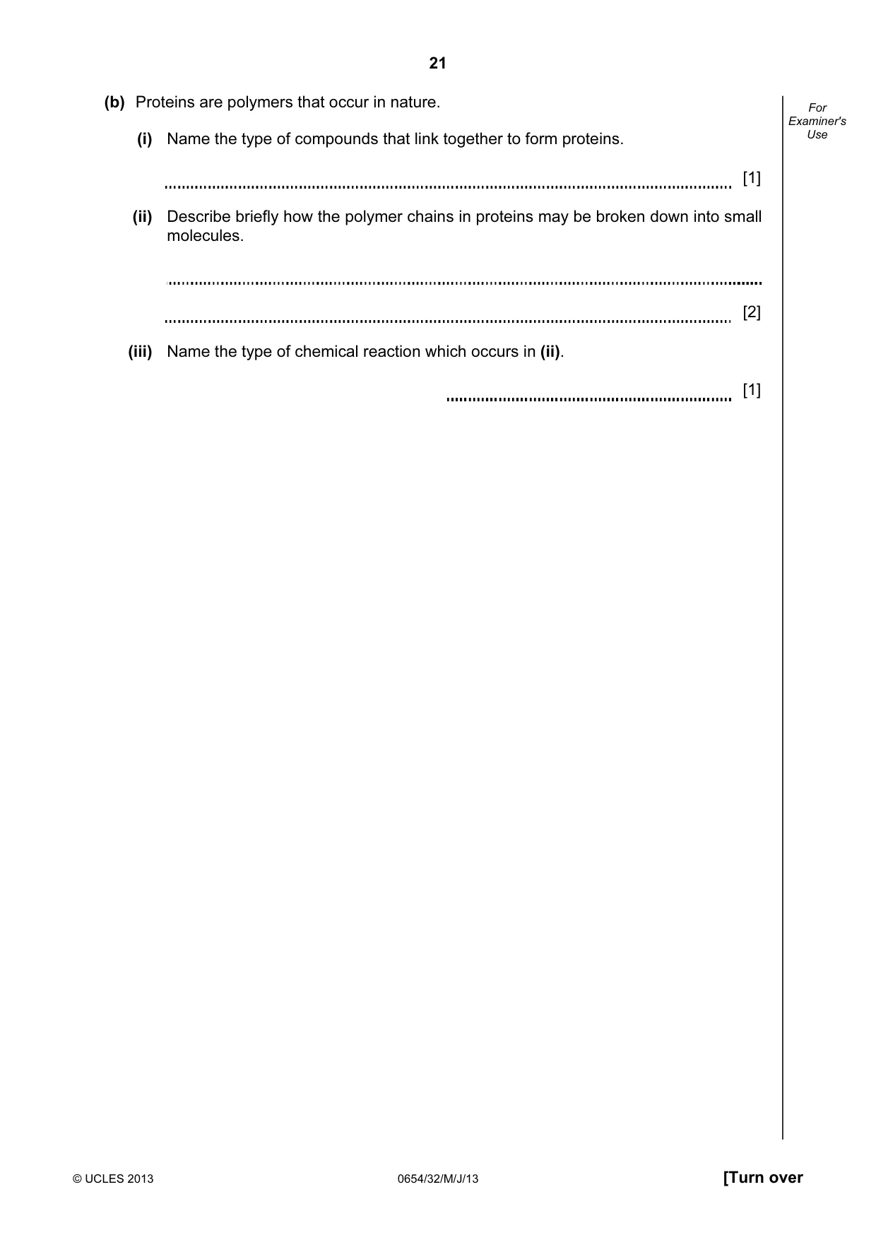 Cambridge IGCSE Sciences - Co-ordinated (Double) 0654 2013 May/June Paper 3 · Variant 2 question paper, page 21 of 32