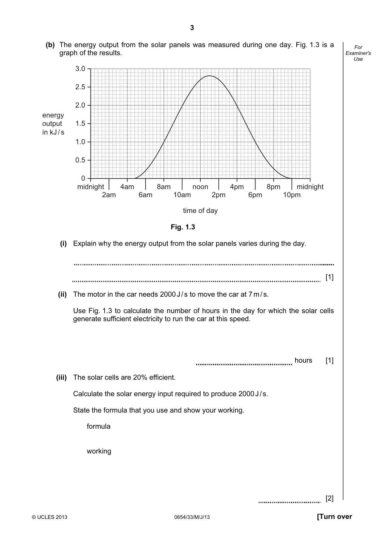 Cambridge IGCSE Sciences - Co-ordinated (Double) 0654 2013 May/June Paper 3 · Variant 3 question paper, page 3 of 32