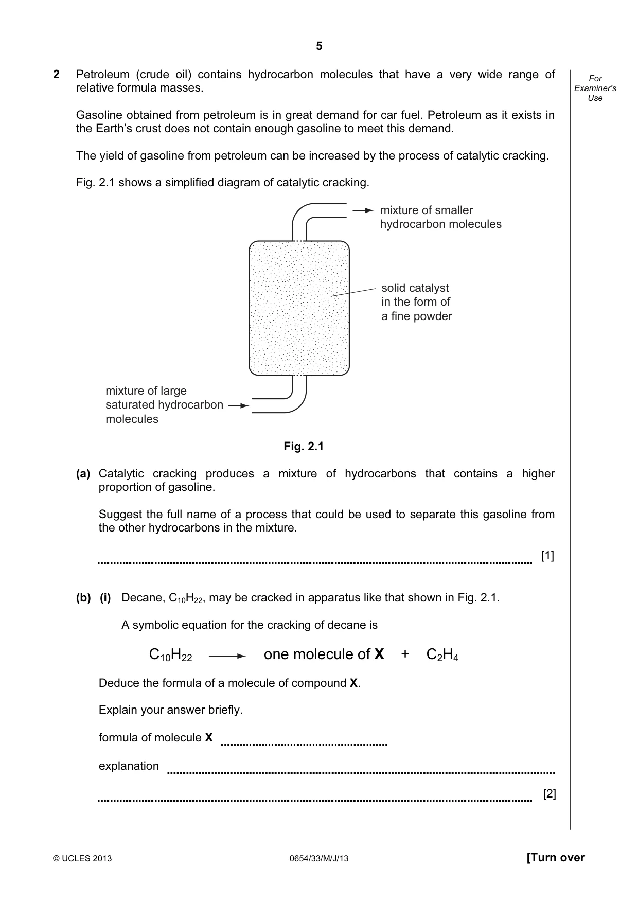 Cambridge IGCSE Sciences - Co-ordinated (Double) 0654 2013 May/June Paper 3 · Variant 3 question paper, page 5 of 32