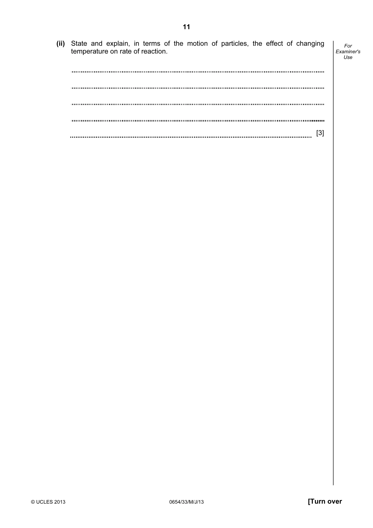 Cambridge IGCSE Sciences - Co-ordinated (Double) 0654 2013 May/June Paper 3 · Variant 3 question paper, page 11 of 32