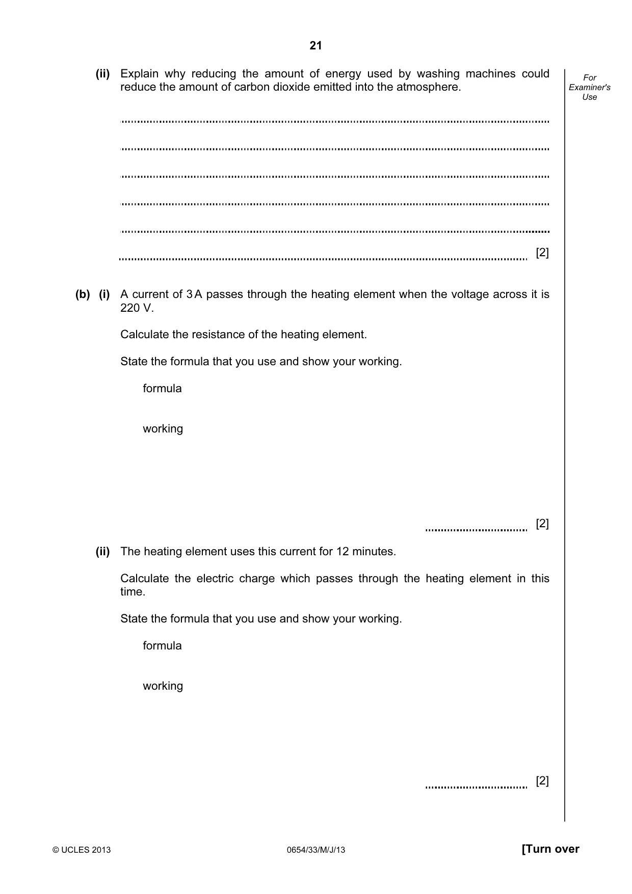 Cambridge IGCSE Sciences - Co-ordinated (Double) 0654 2013 May/June Paper 3 · Variant 3 question paper, page 21 of 32