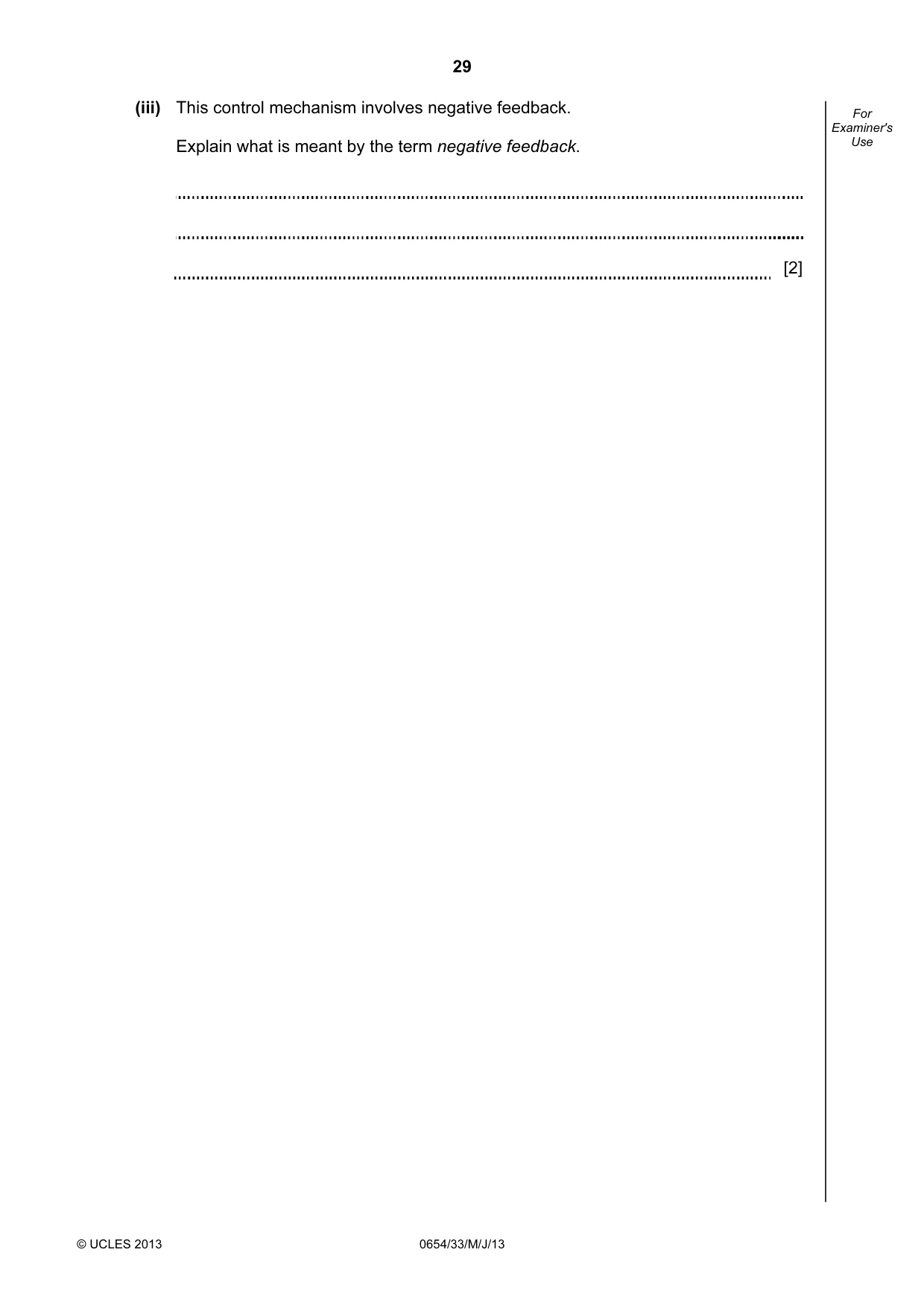 Cambridge IGCSE Sciences - Co-ordinated (Double) 0654 2013 May/June Paper 3 · Variant 3 question paper, page 29 of 32