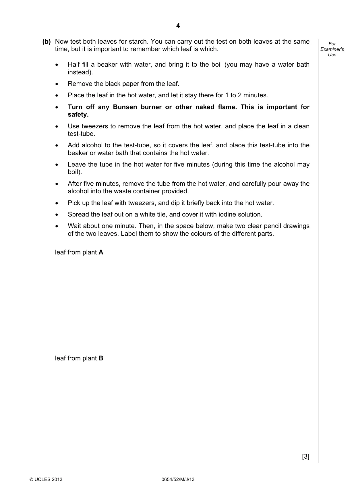 Cambridge IGCSE Sciences - Co-ordinated (Double) 0654 2013 May/June Paper 5 · Variant 2 question paper, page 4 of 16