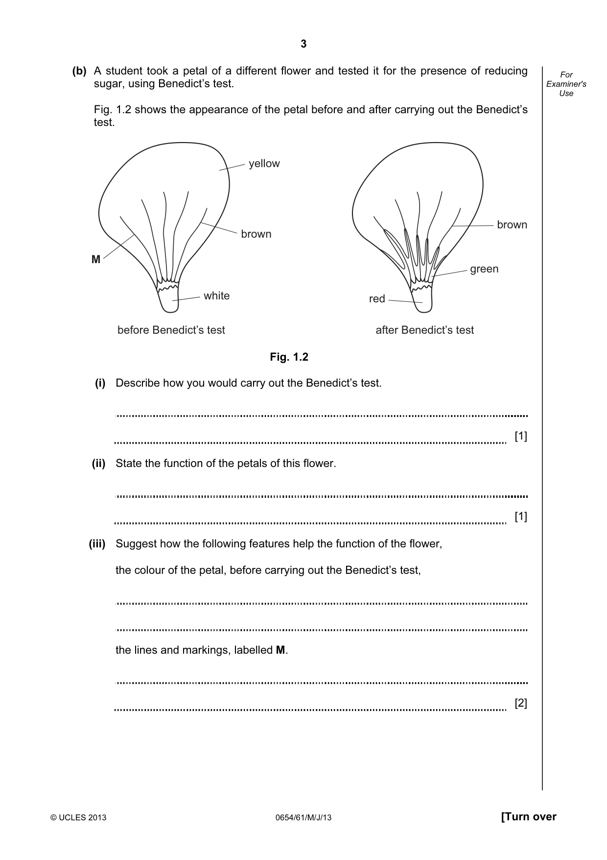 Cambridge IGCSE Sciences - Co-ordinated (Double) 0654 2013 May/June Paper 6 · Variant 1 question paper, page 3 of 20