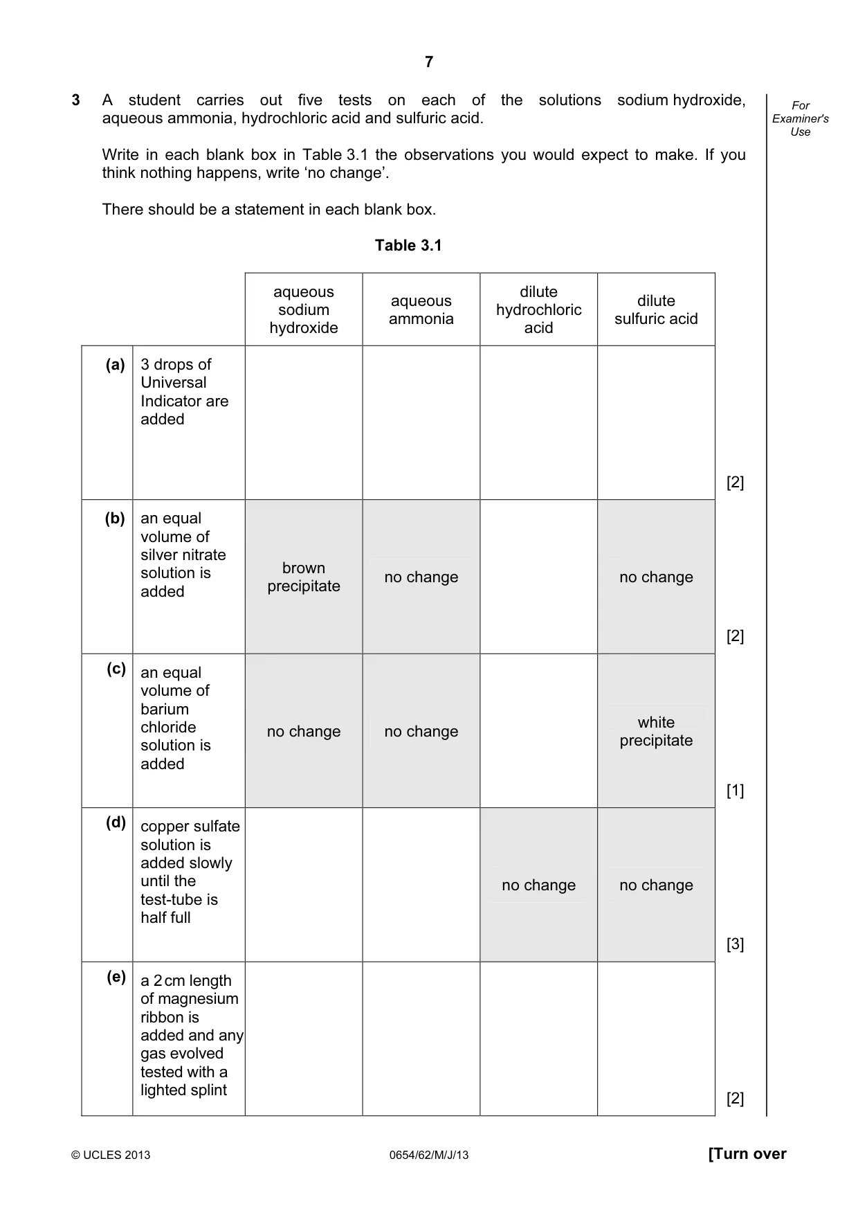 Cambridge IGCSE Sciences - Co-ordinated (Double) 0654 2013 May/June Paper 6 · Variant 2 question paper, page 7 of 20