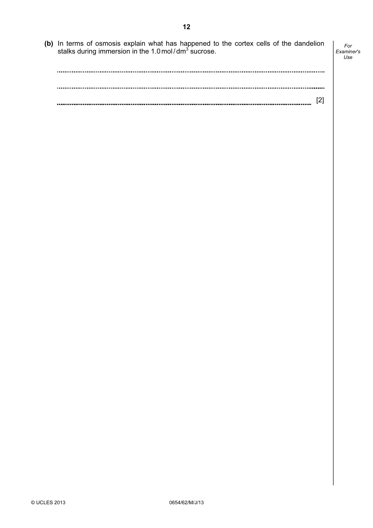Cambridge IGCSE Sciences - Co-ordinated (Double) 0654 2013 May/June Paper 6 · Variant 2 question paper, page 12 of 20