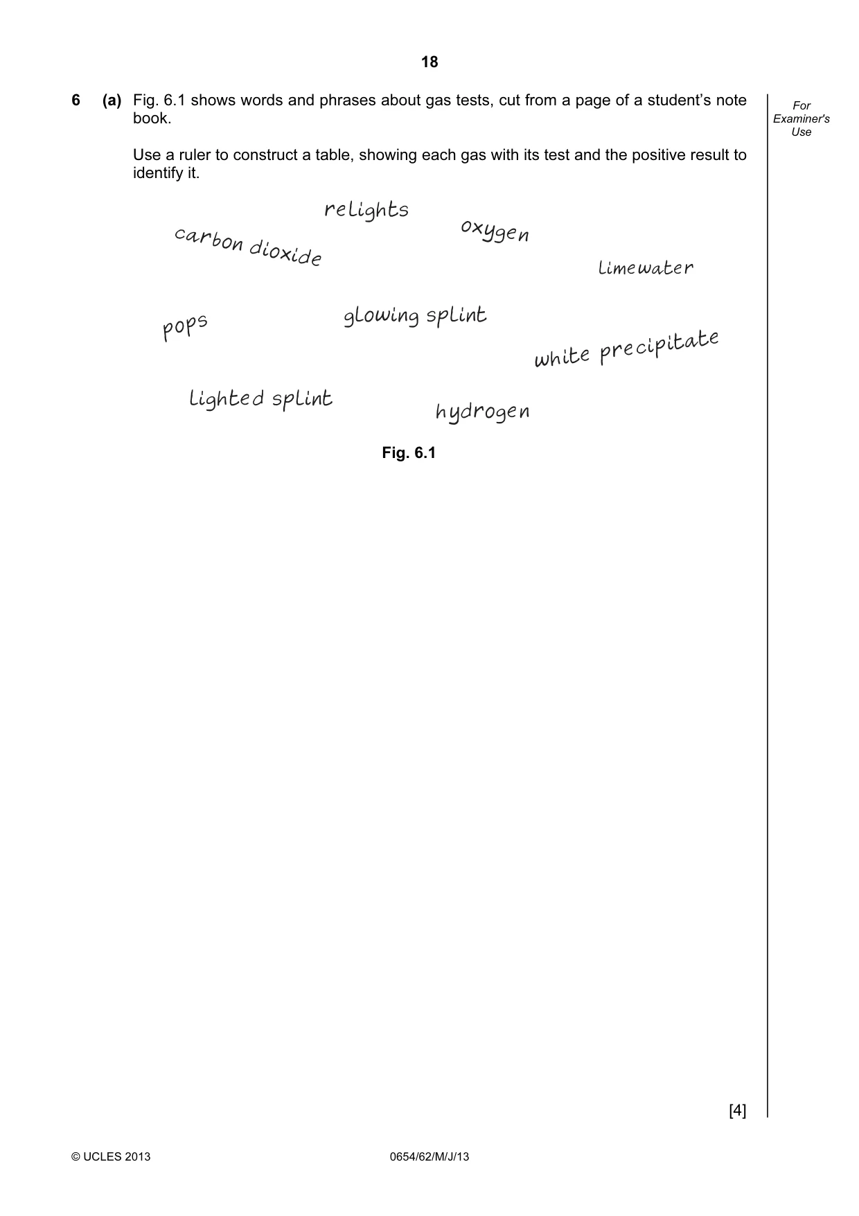 Cambridge IGCSE Sciences - Co-ordinated (Double) 0654 2013 May/June Paper 6 · Variant 2 question paper, page 18 of 20