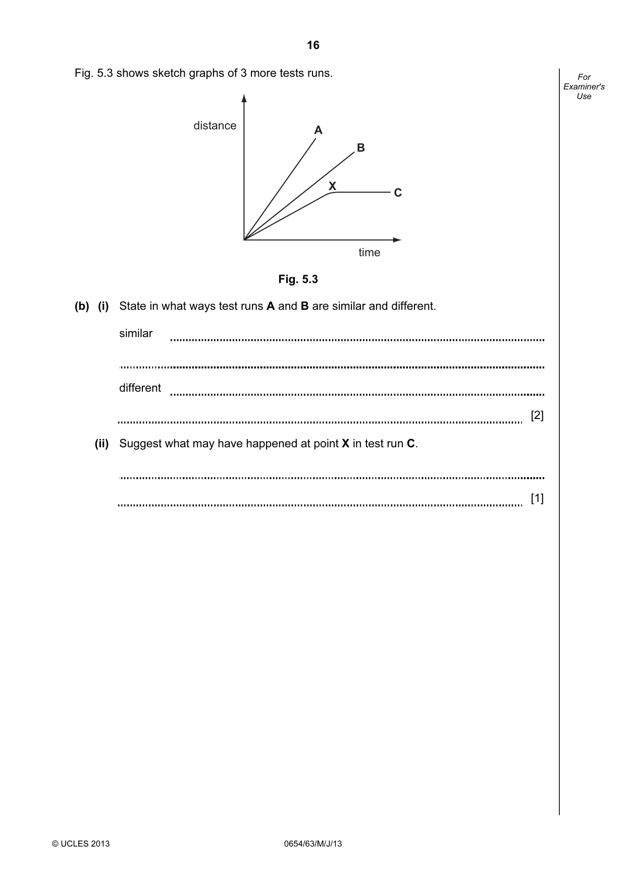 Cambridge IGCSE Sciences - Co-ordinated (Double) 0654 2013 May/June Paper 6 · Variant 3 question paper, page 16 of 20