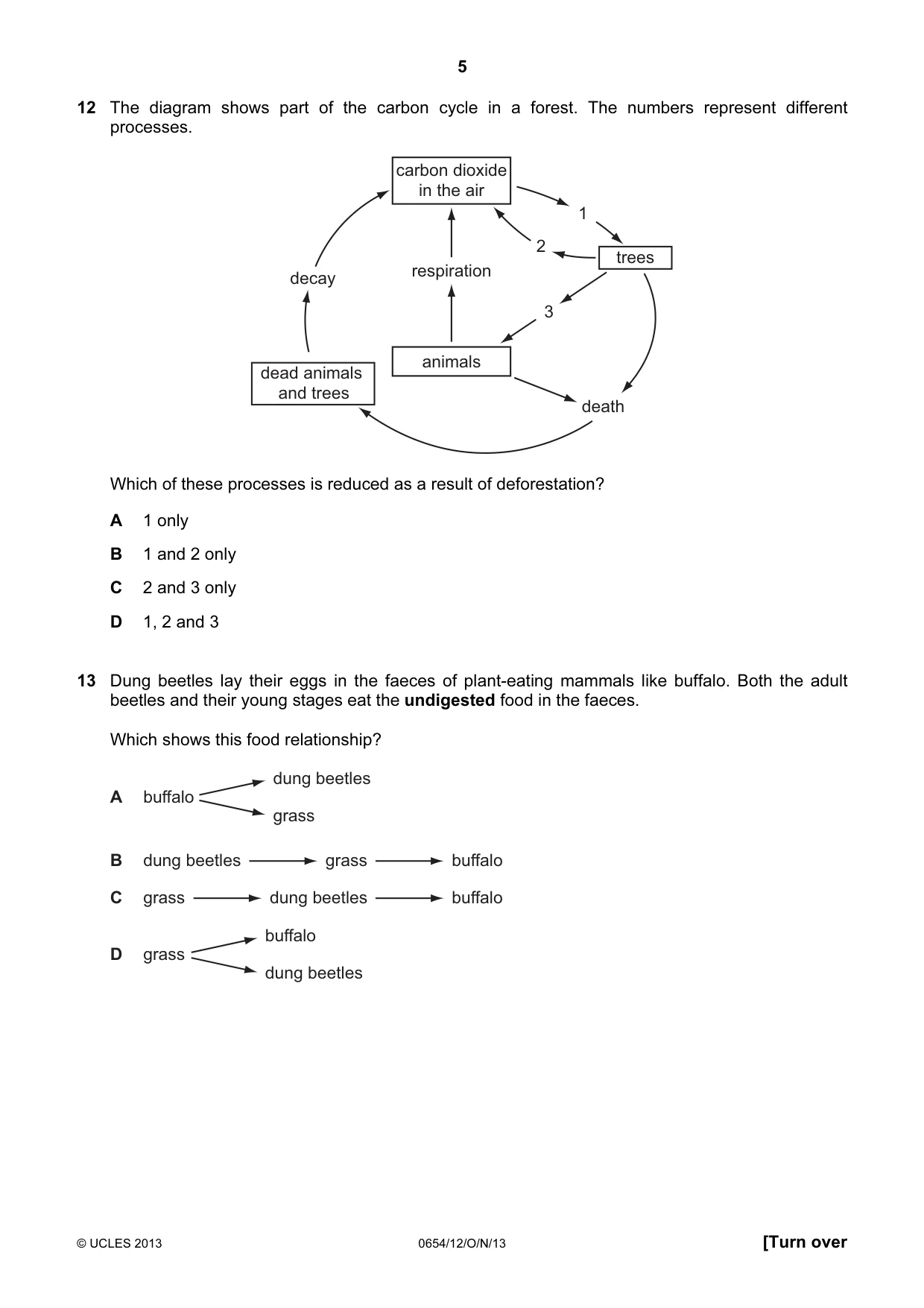 Cambridge IGCSE Sciences - Co-ordinated (Double) 0654 2013 Oct/Nov Paper 1 · Variant 2 question paper, page 5 of 20