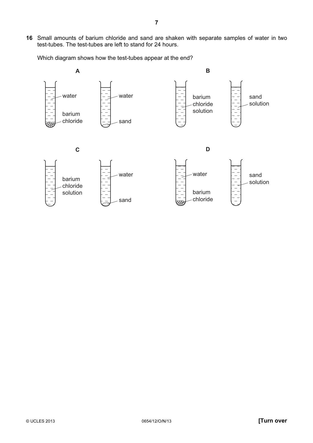 Cambridge IGCSE Sciences - Co-ordinated (Double) 0654 2013 Oct/Nov Paper 1 · Variant 2 question paper, page 7 of 20