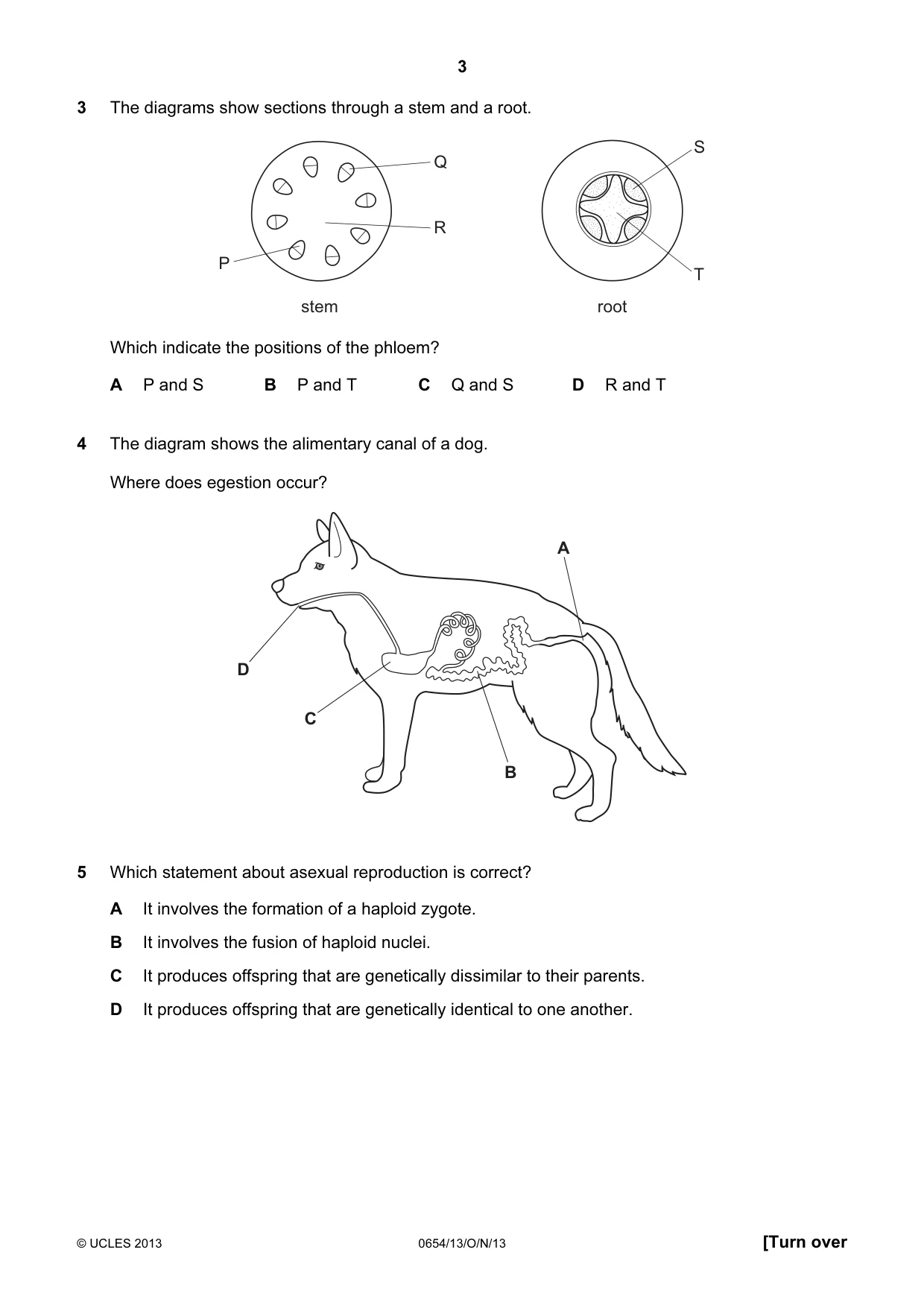 Cambridge IGCSE Sciences - Co-ordinated (Double) 0654 2013 Oct/Nov Paper 1 · Variant 3 question paper, page 3 of 20