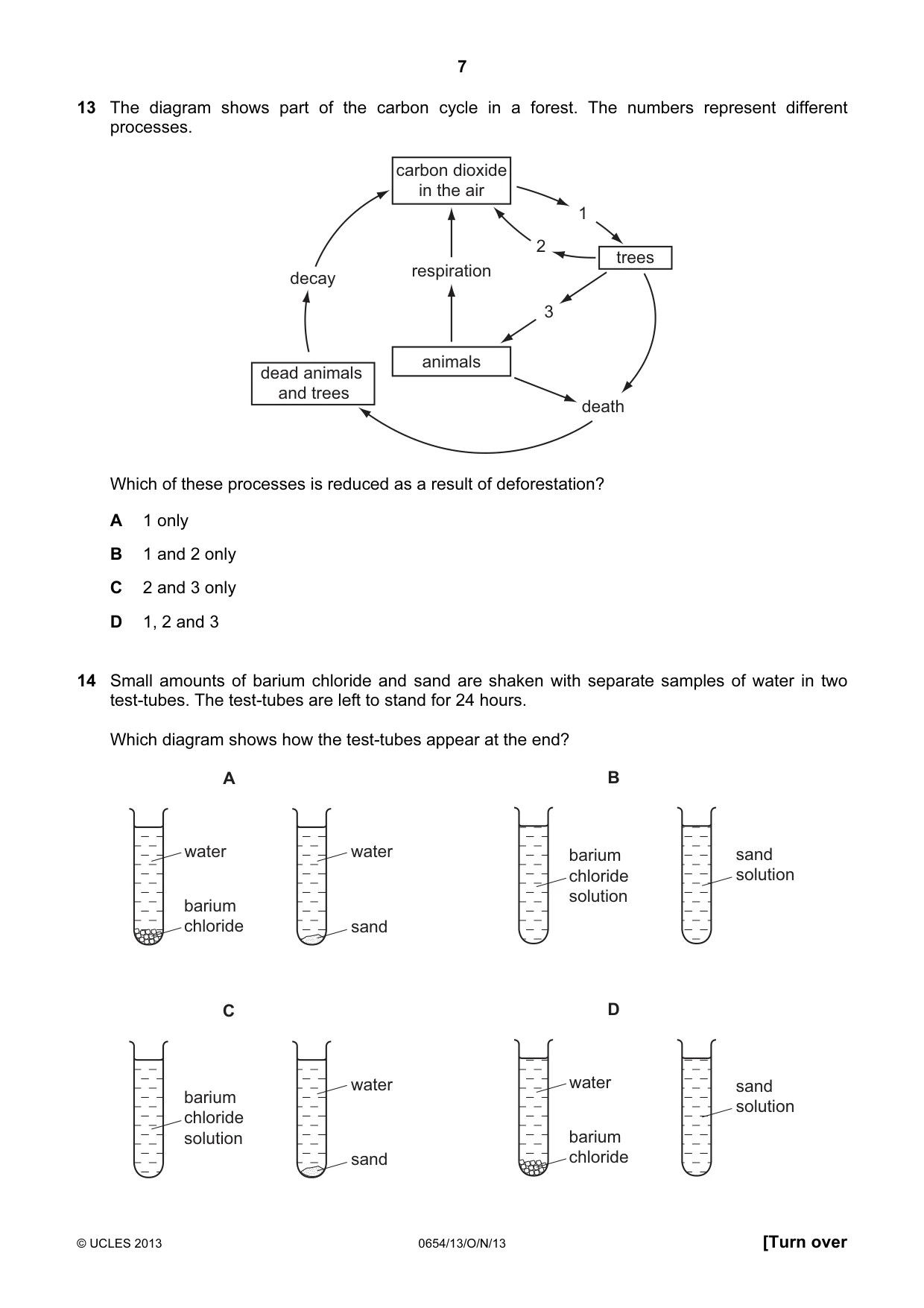 Cambridge IGCSE Sciences - Co-ordinated (Double) 0654 2013 Oct/Nov Paper 1 · Variant 3 question paper, page 7 of 20