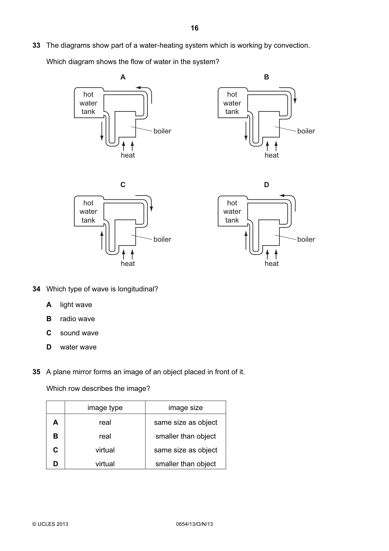Cambridge IGCSE Sciences - Co-ordinated (Double) 0654 2013 Oct/Nov Paper 1 · Variant 3 question paper, page 16 of 20