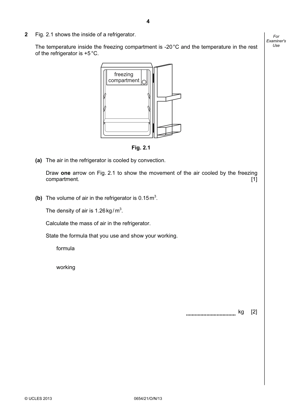 Cambridge IGCSE Sciences - Co-ordinated (Double) 0654 2013 Oct/Nov Paper 2 · Variant 1 question paper, page 4 of 32