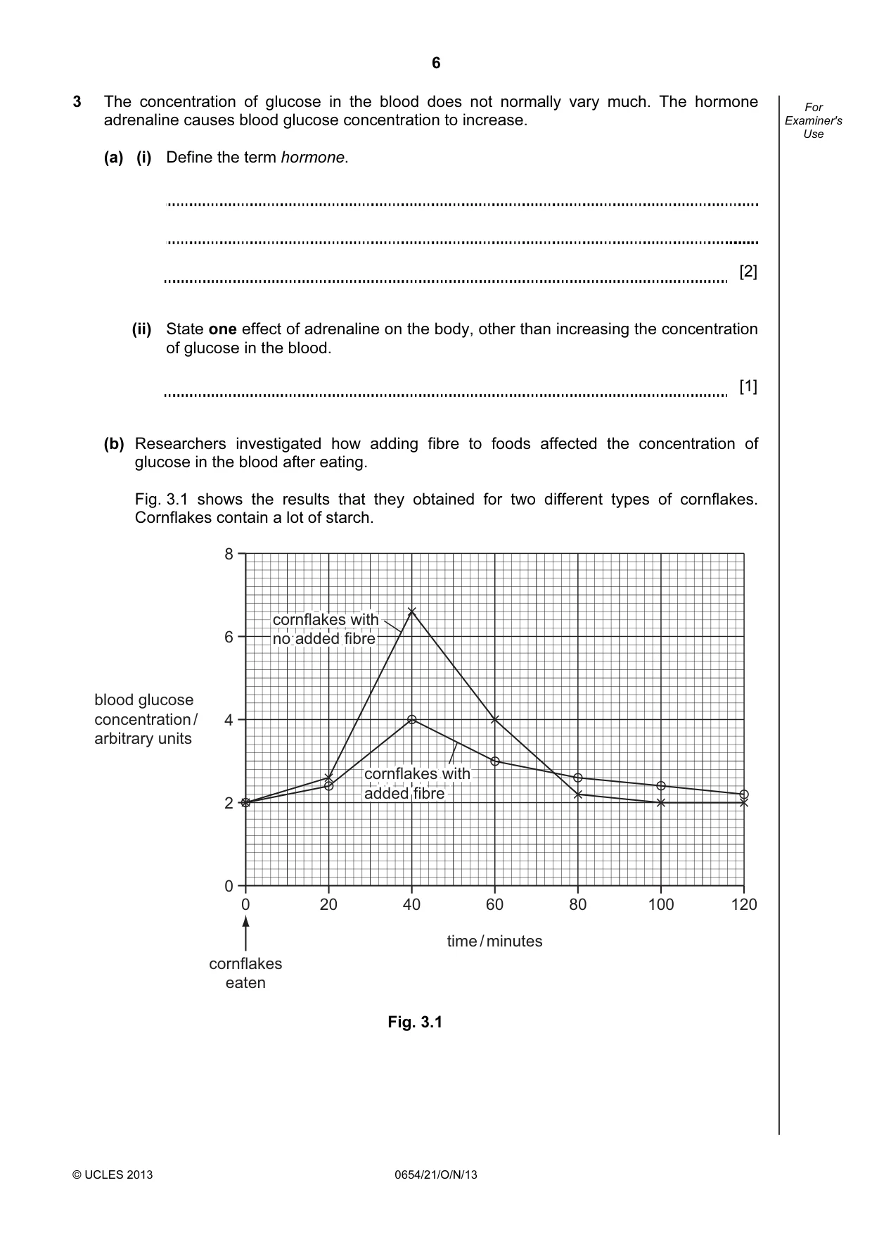 Cambridge IGCSE Sciences - Co-ordinated (Double) 0654 2013 Oct/Nov Paper 2 · Variant 1 question paper, page 6 of 32