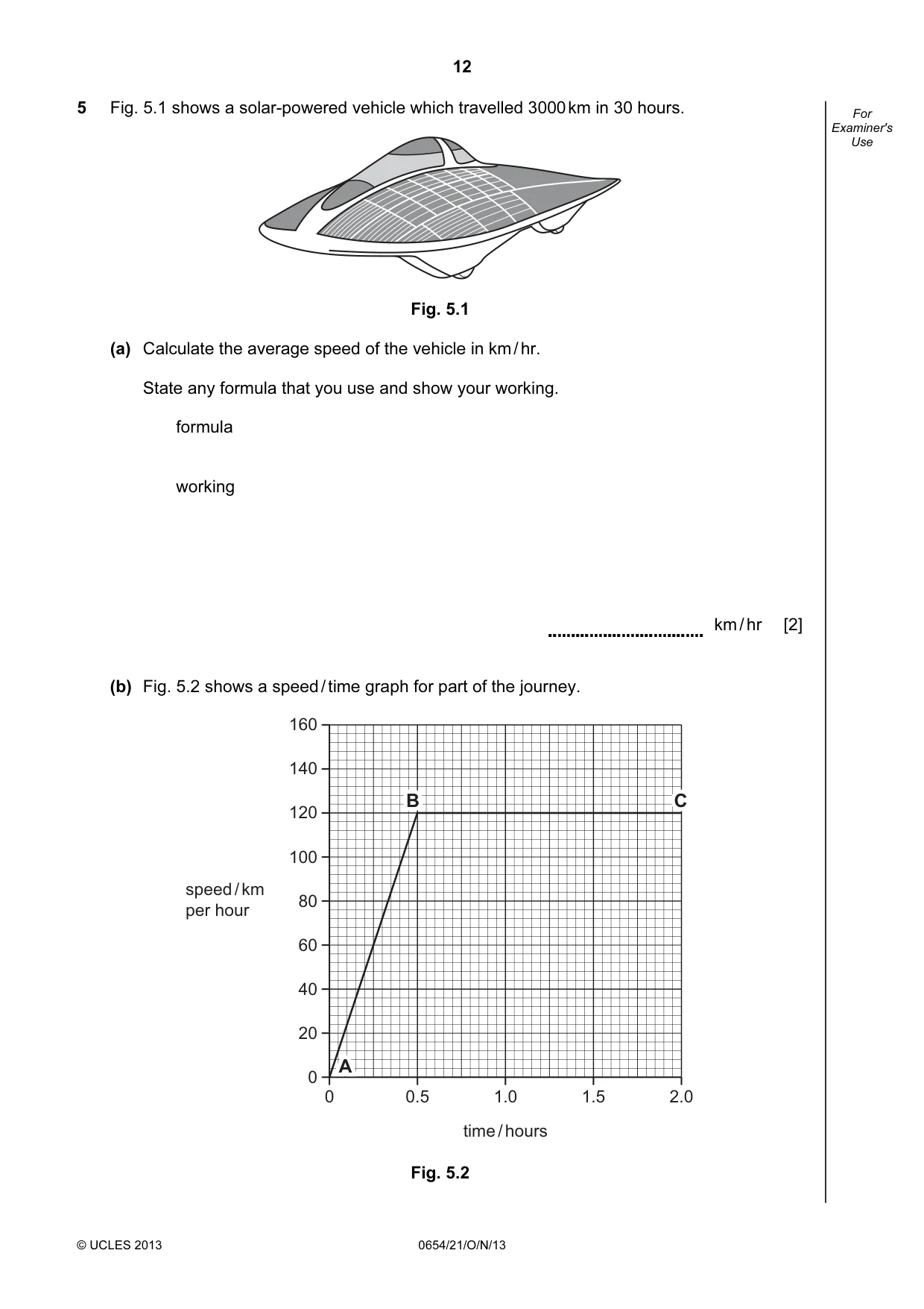Cambridge IGCSE Sciences - Co-ordinated (Double) 0654 2013 Oct/Nov Paper 2 · Variant 1 question paper, page 12 of 32