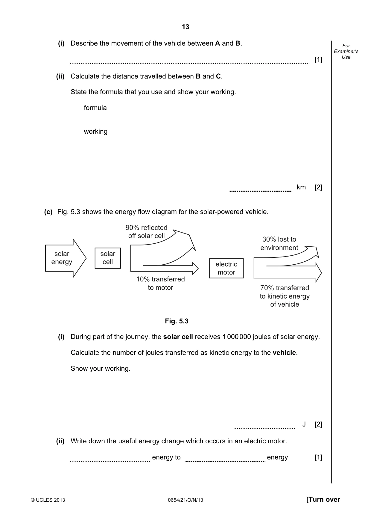 Cambridge IGCSE Sciences - Co-ordinated (Double) 0654 2013 Oct/Nov Paper 2 · Variant 1 question paper, page 13 of 32