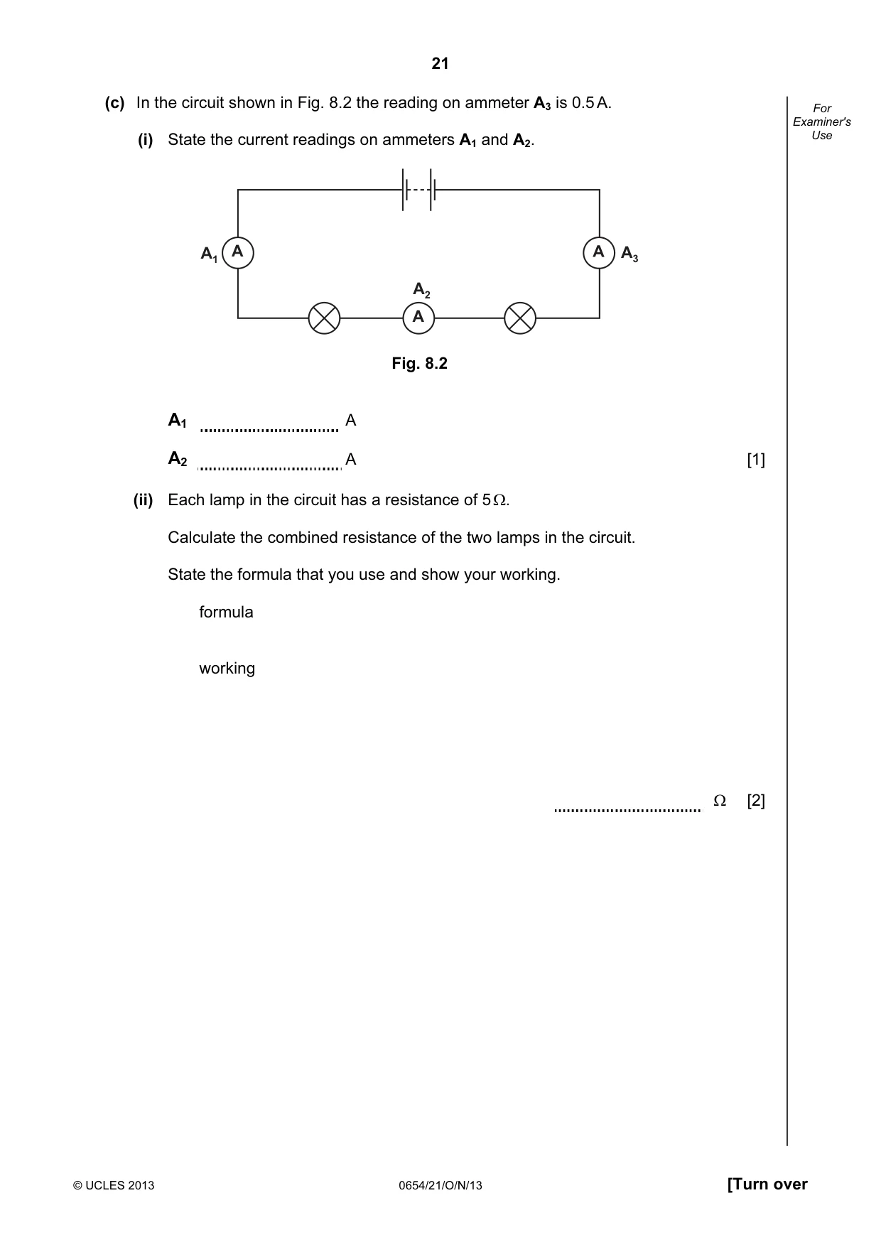 Cambridge IGCSE Sciences - Co-ordinated (Double) 0654 2013 Oct/Nov Paper 2 · Variant 1 question paper, page 21 of 32