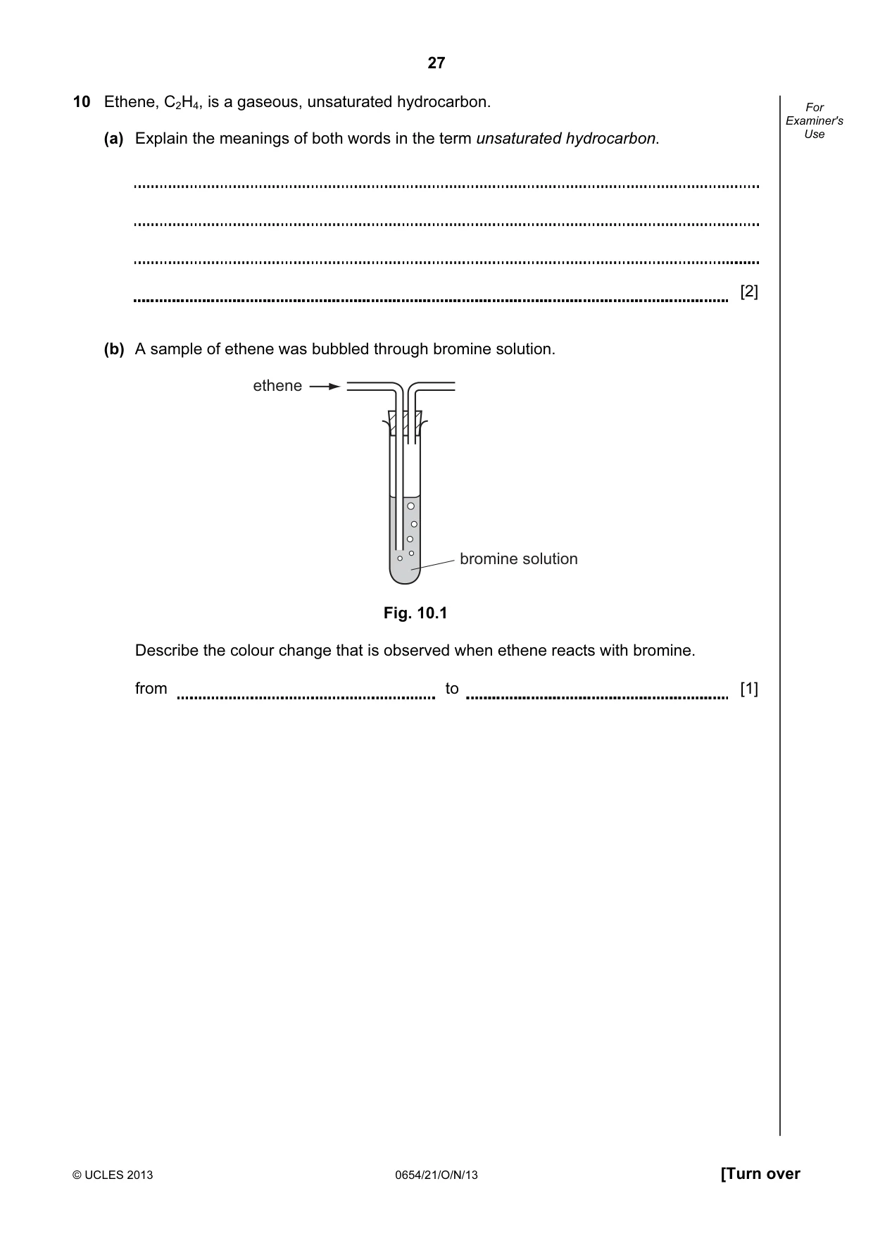Cambridge IGCSE Sciences - Co-ordinated (Double) 0654 2013 Oct/Nov Paper 2 · Variant 1 question paper, page 27 of 32