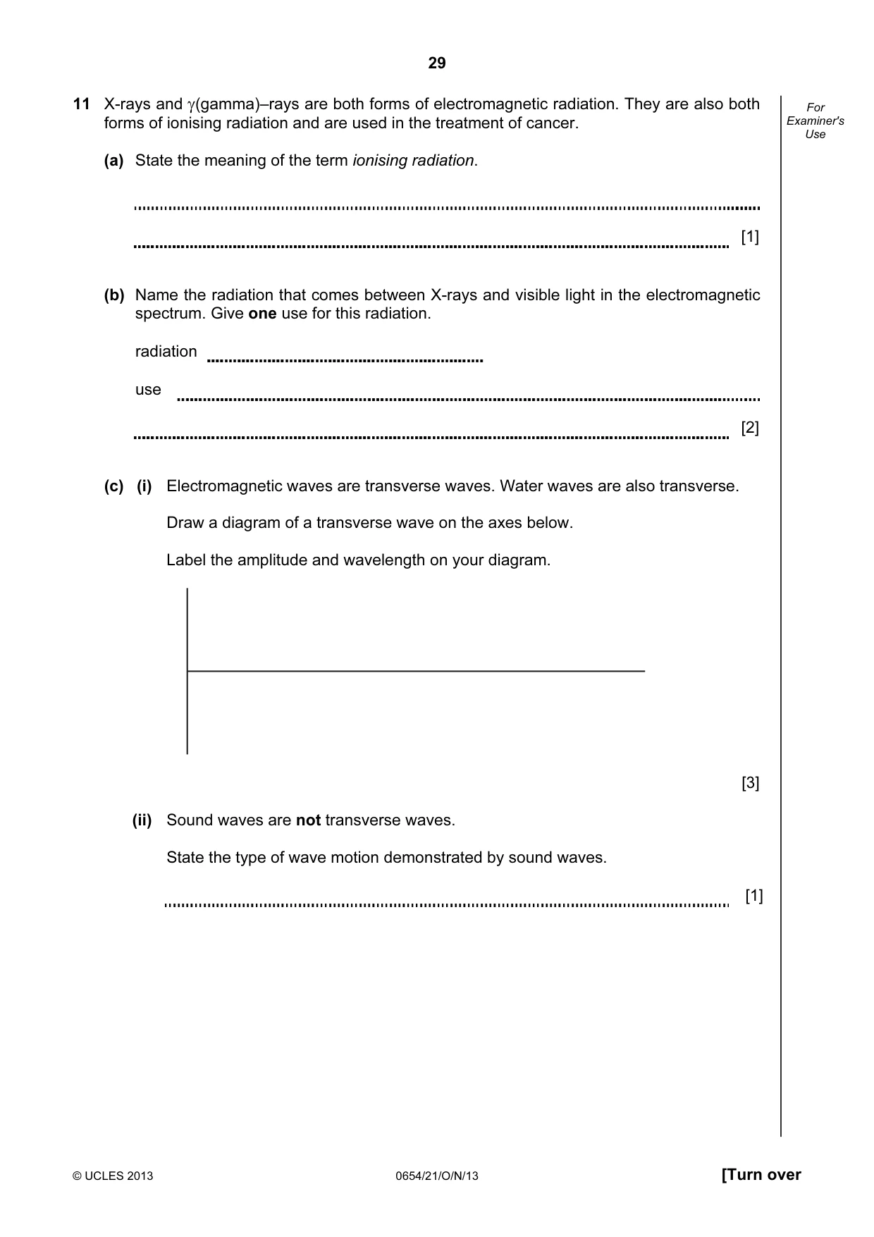 Cambridge IGCSE Sciences - Co-ordinated (Double) 0654 2013 Oct/Nov Paper 2 · Variant 1 question paper, page 29 of 32