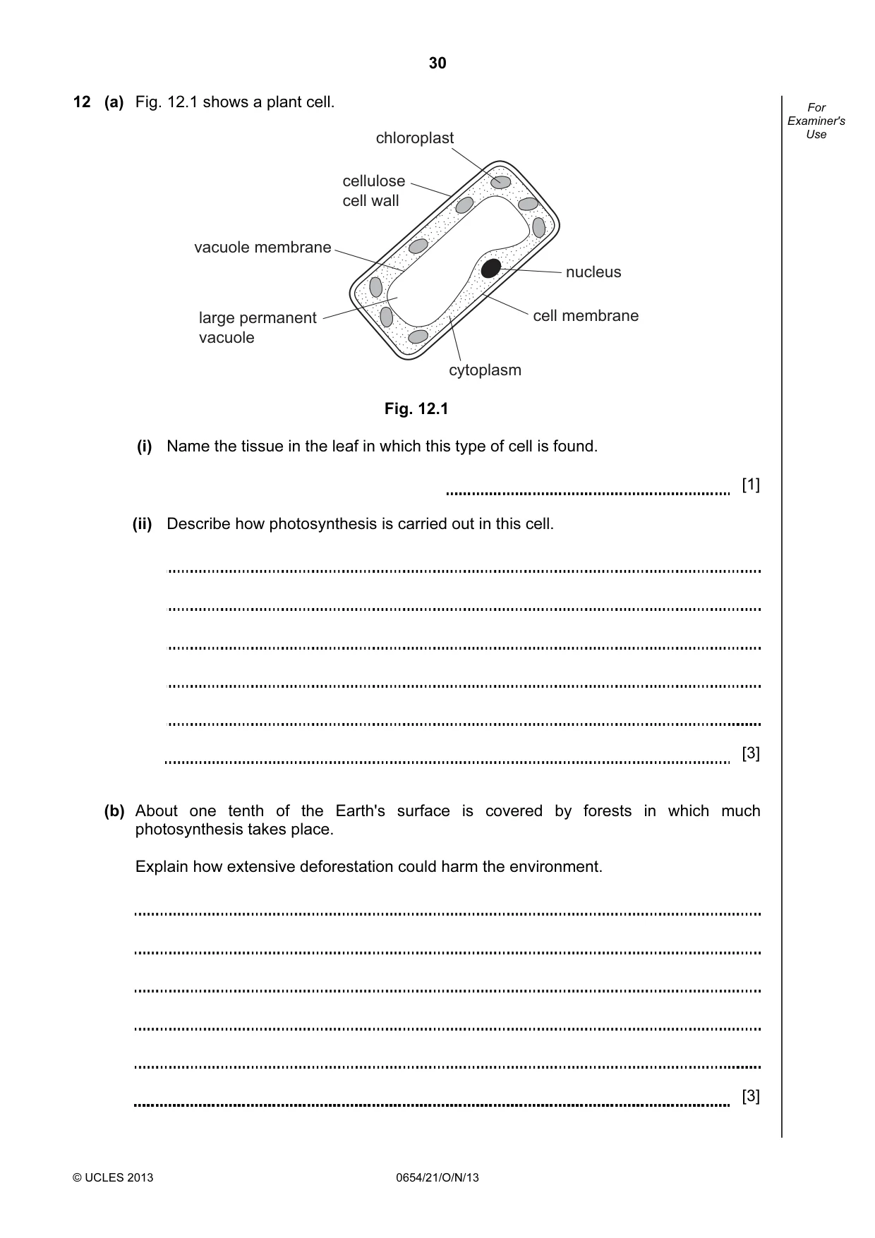 Cambridge IGCSE Sciences - Co-ordinated (Double) 0654 2013 Oct/Nov Paper 2 · Variant 1 question paper, page 30 of 32