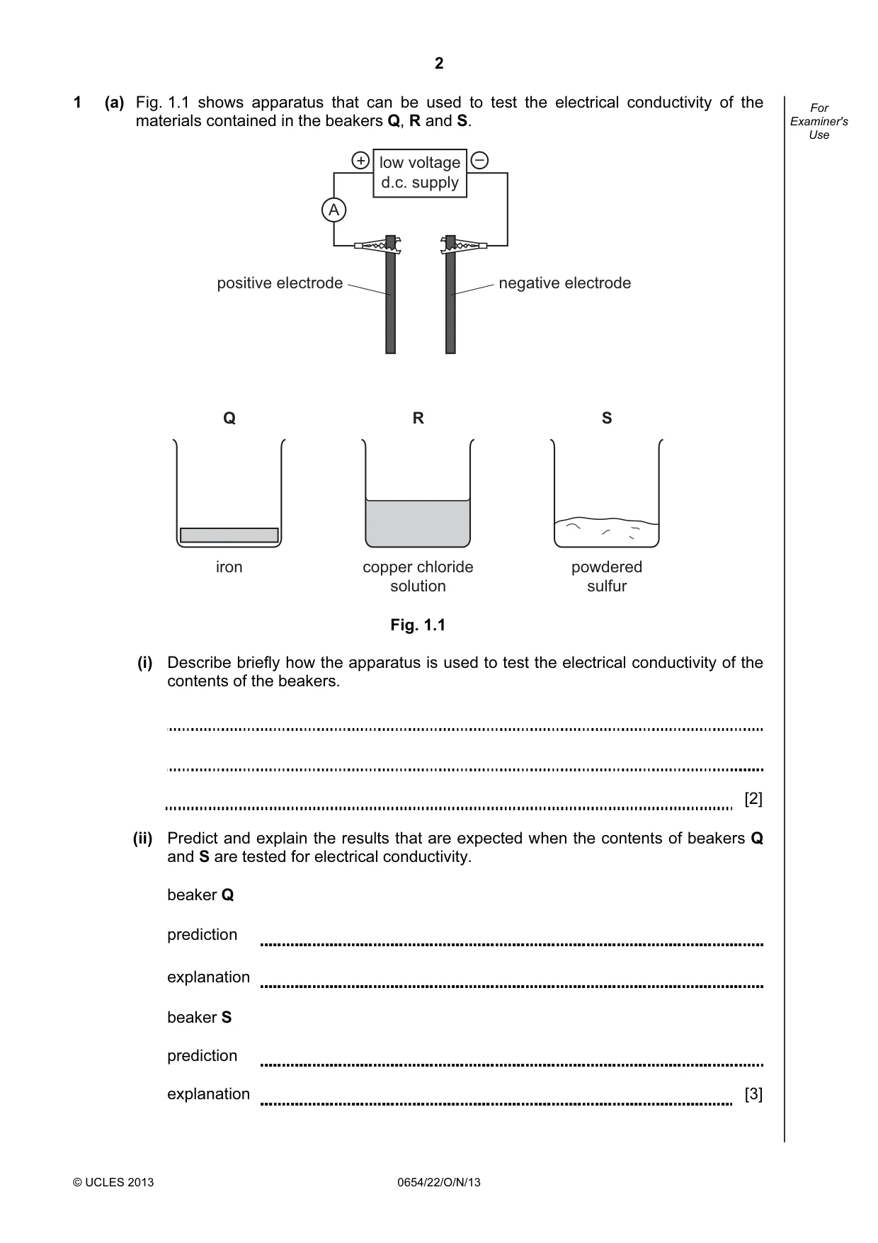 Cambridge IGCSE Sciences - Co-ordinated (Double) 0654 2013 Oct/Nov Paper 2 · Variant 2 question paper, page 2 of 28
