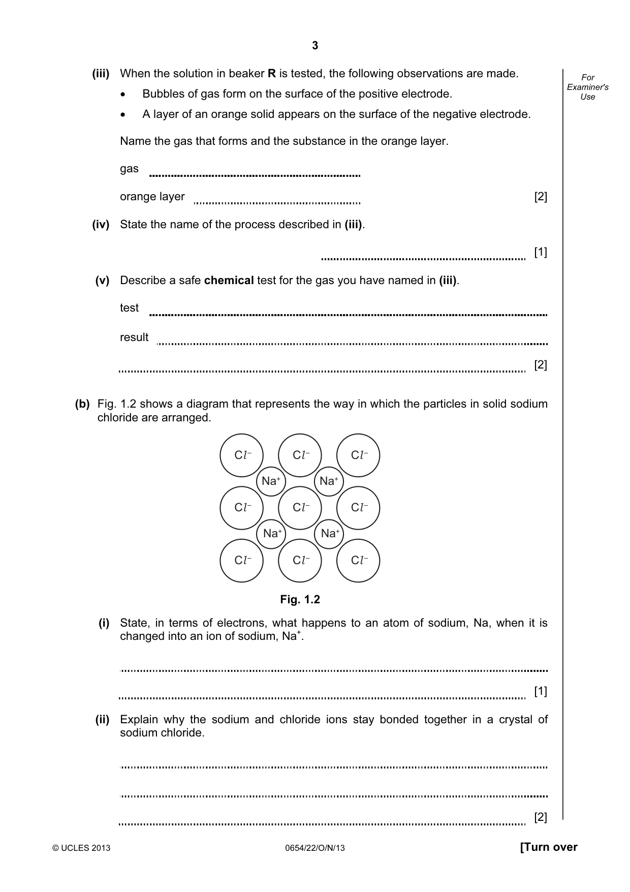 Cambridge IGCSE Sciences - Co-ordinated (Double) 0654 2013 Oct/Nov Paper 2 · Variant 2 question paper, page 3 of 28