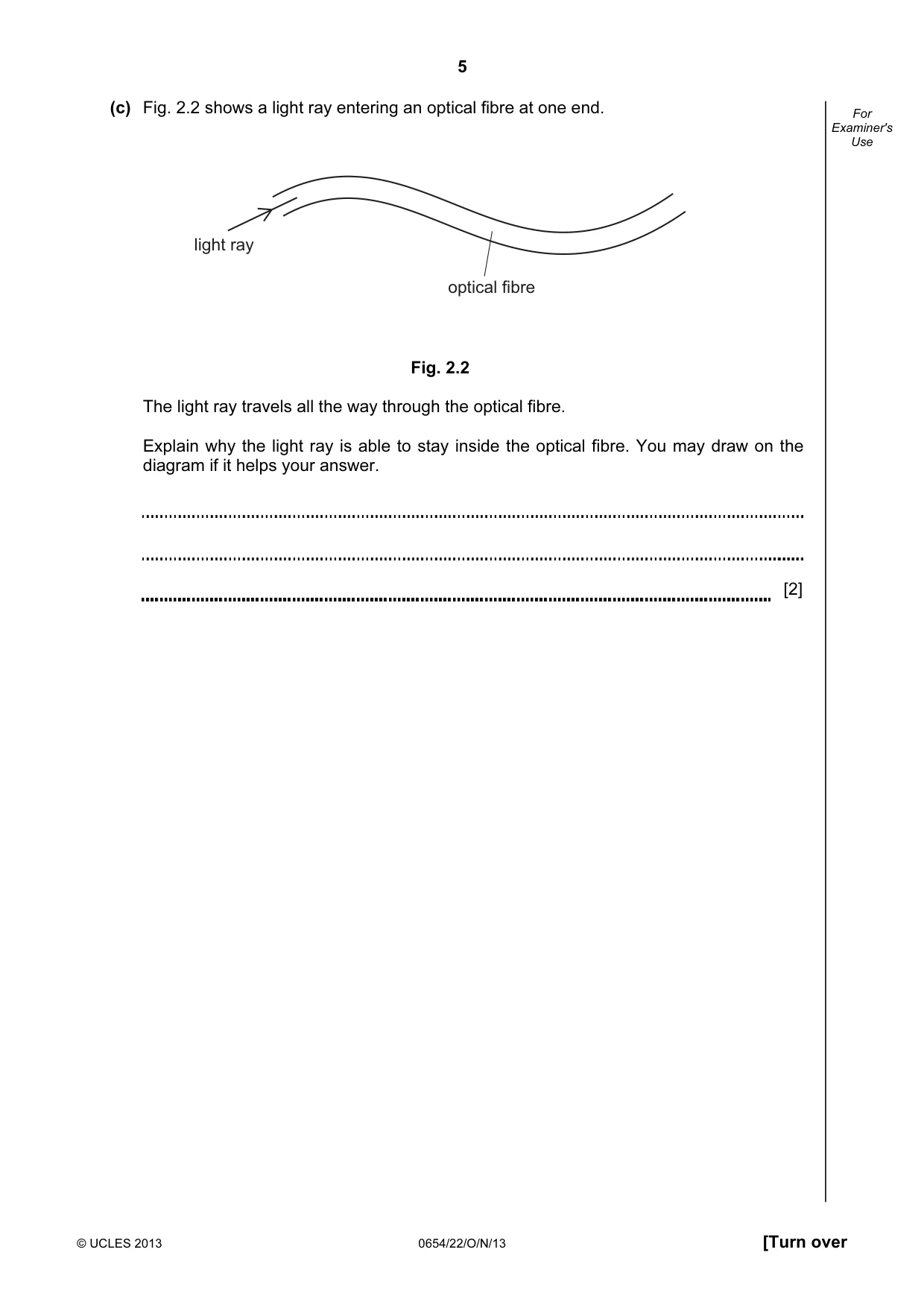 Cambridge IGCSE Sciences - Co-ordinated (Double) 0654 2013 Oct/Nov Paper 2 · Variant 2 question paper, page 5 of 28