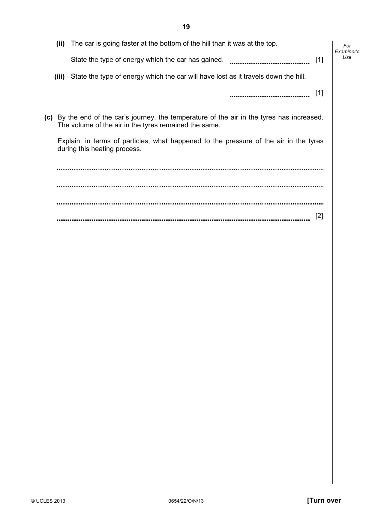 Cambridge IGCSE Sciences - Co-ordinated (Double) 0654 2013 Oct/Nov Paper 2 · Variant 2 question paper, page 19 of 28